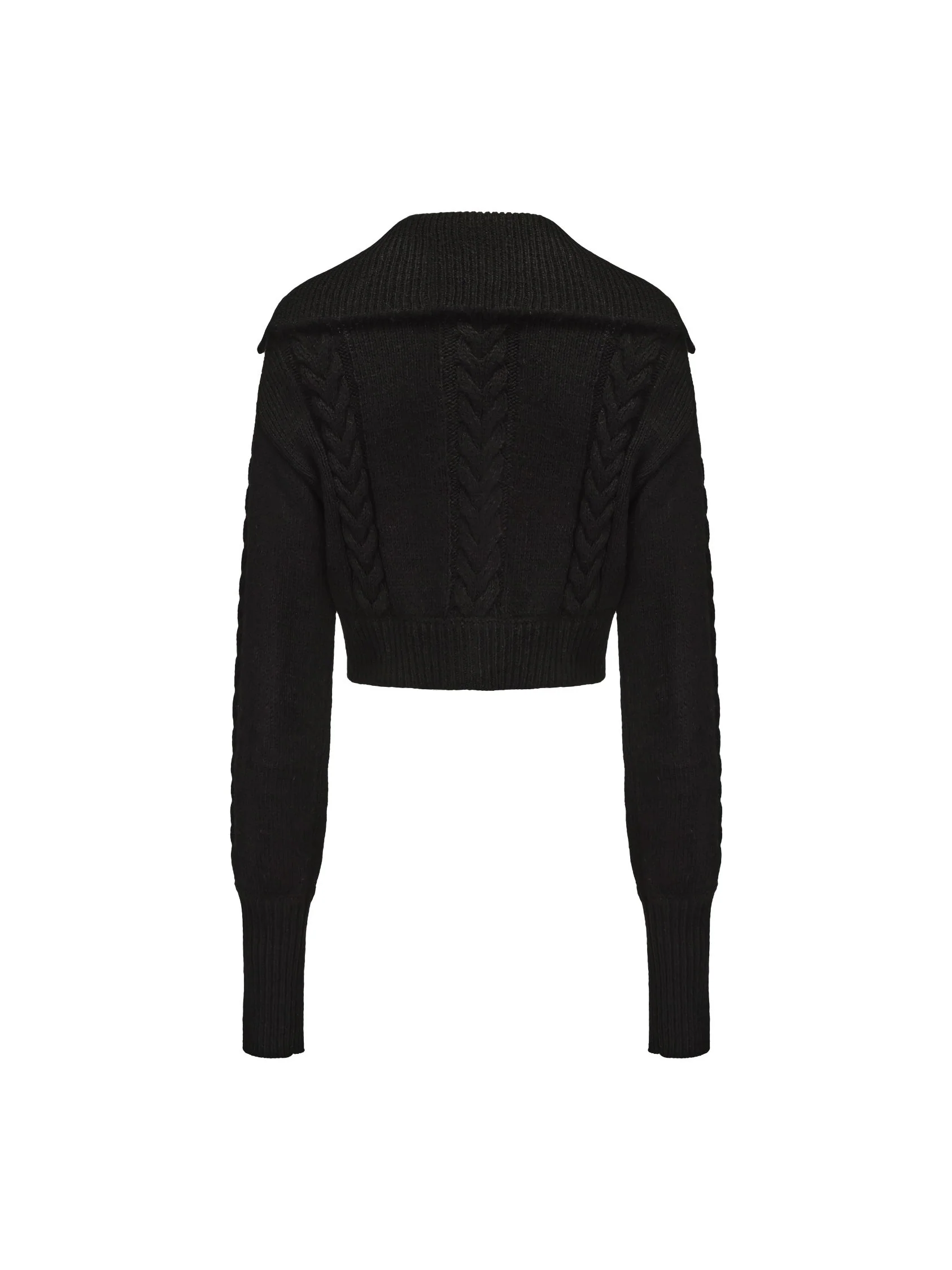 Addison Coat + Scarf Set (Black) (Final Sale) - Image 10