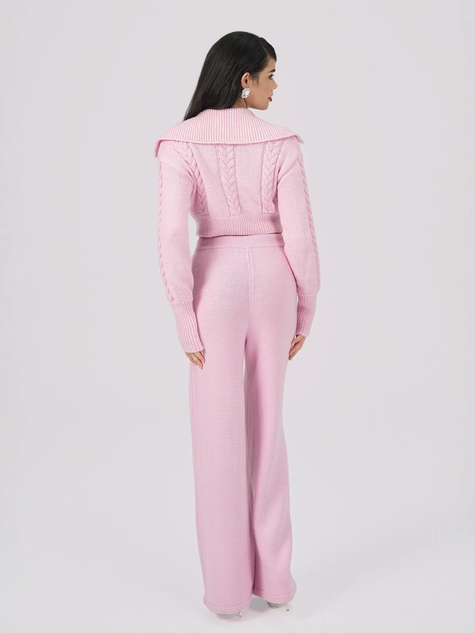 Addison Coat + Scarf Set (Pink) (Final Sale) - Image 9