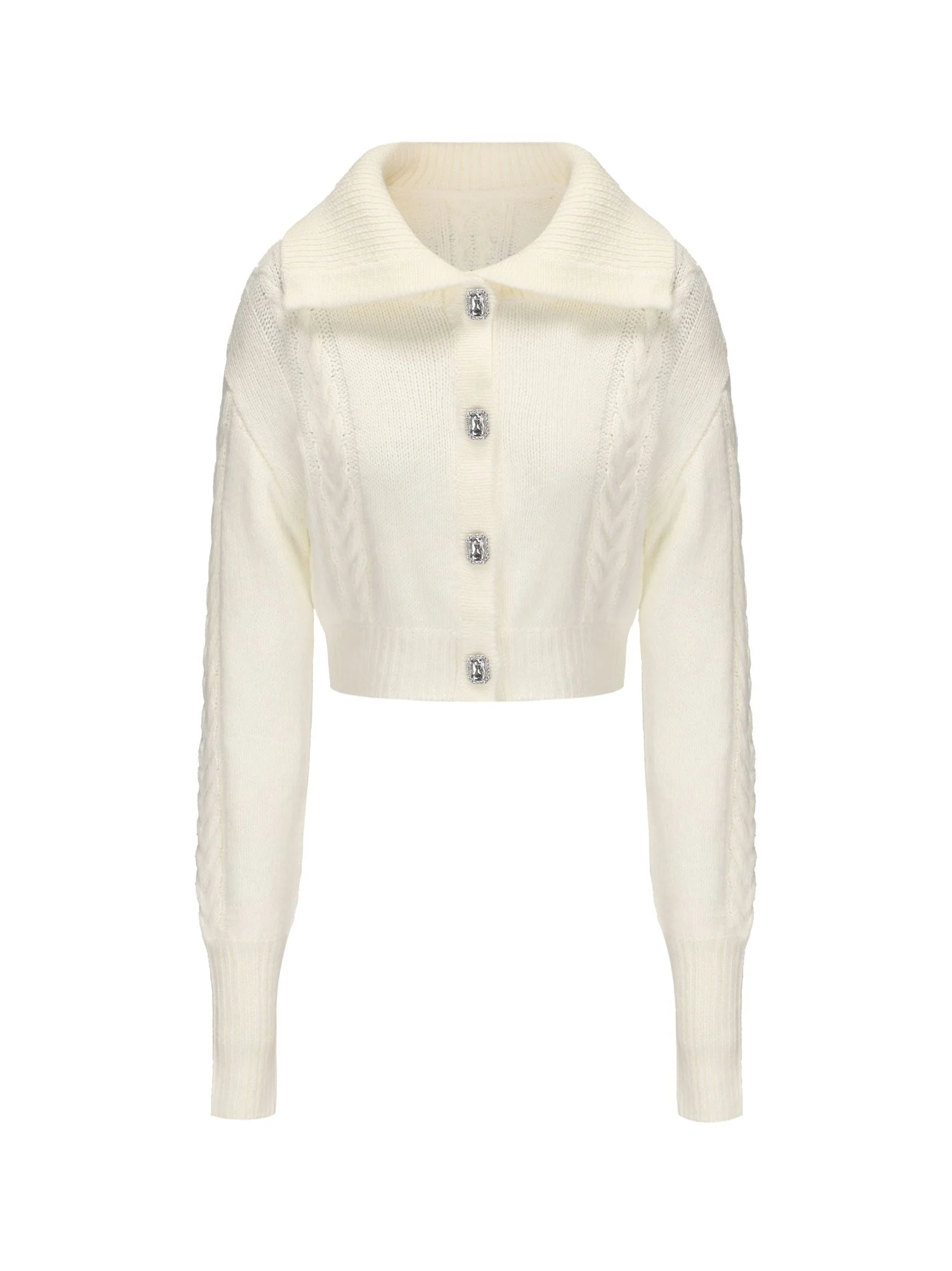 Addison Coat + Scarf Set (White) (Final Sale) - Image 10