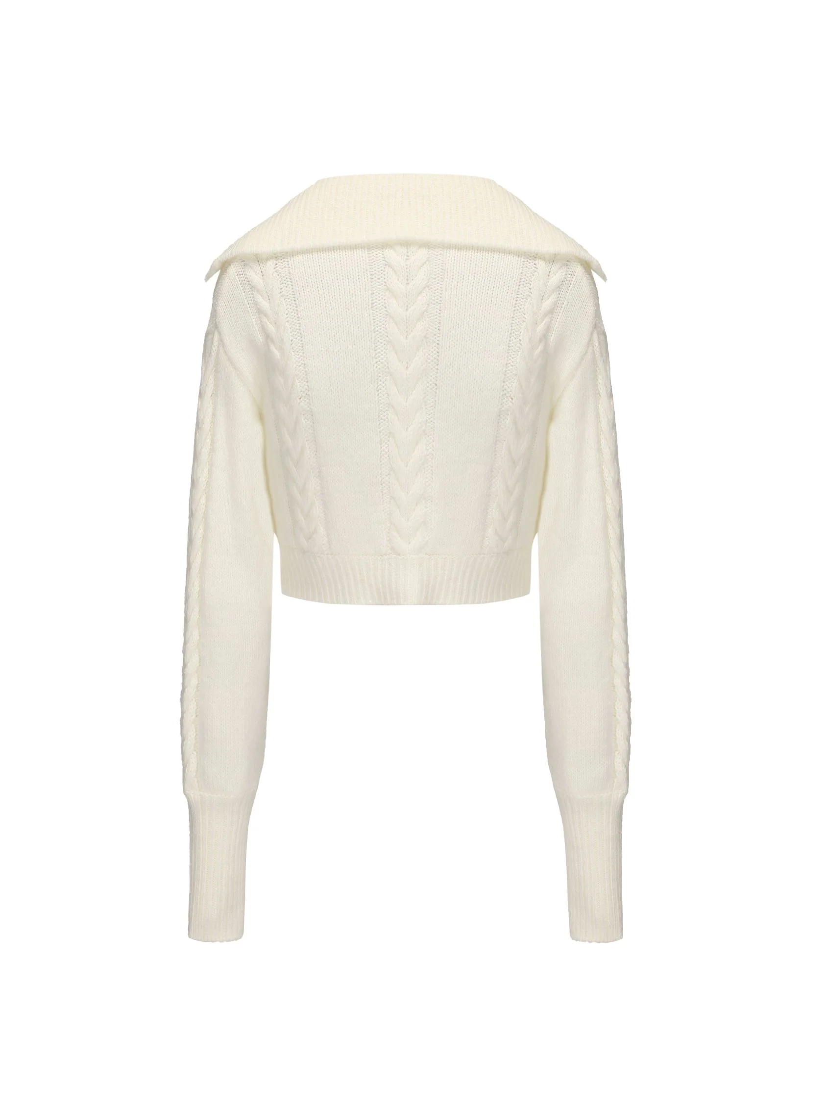 Addison Coat + Scarf Set (White) (Final Sale) - Image 11