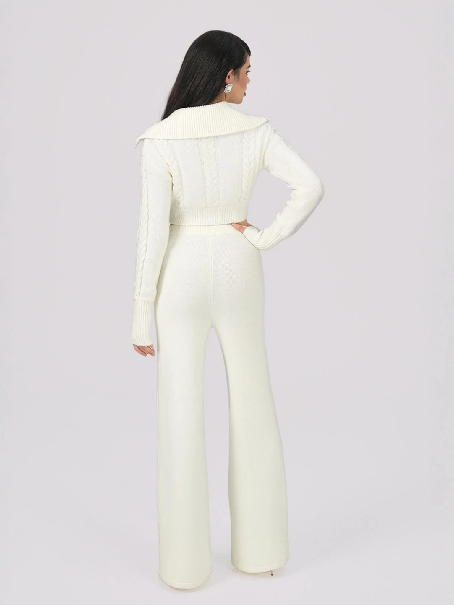 Addison Coat + Scarf Set (White) (Final Sale) - Image 7