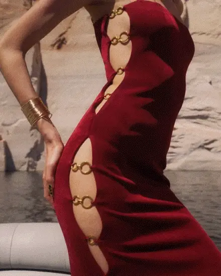 Adeline Dress (Red) - Image 2