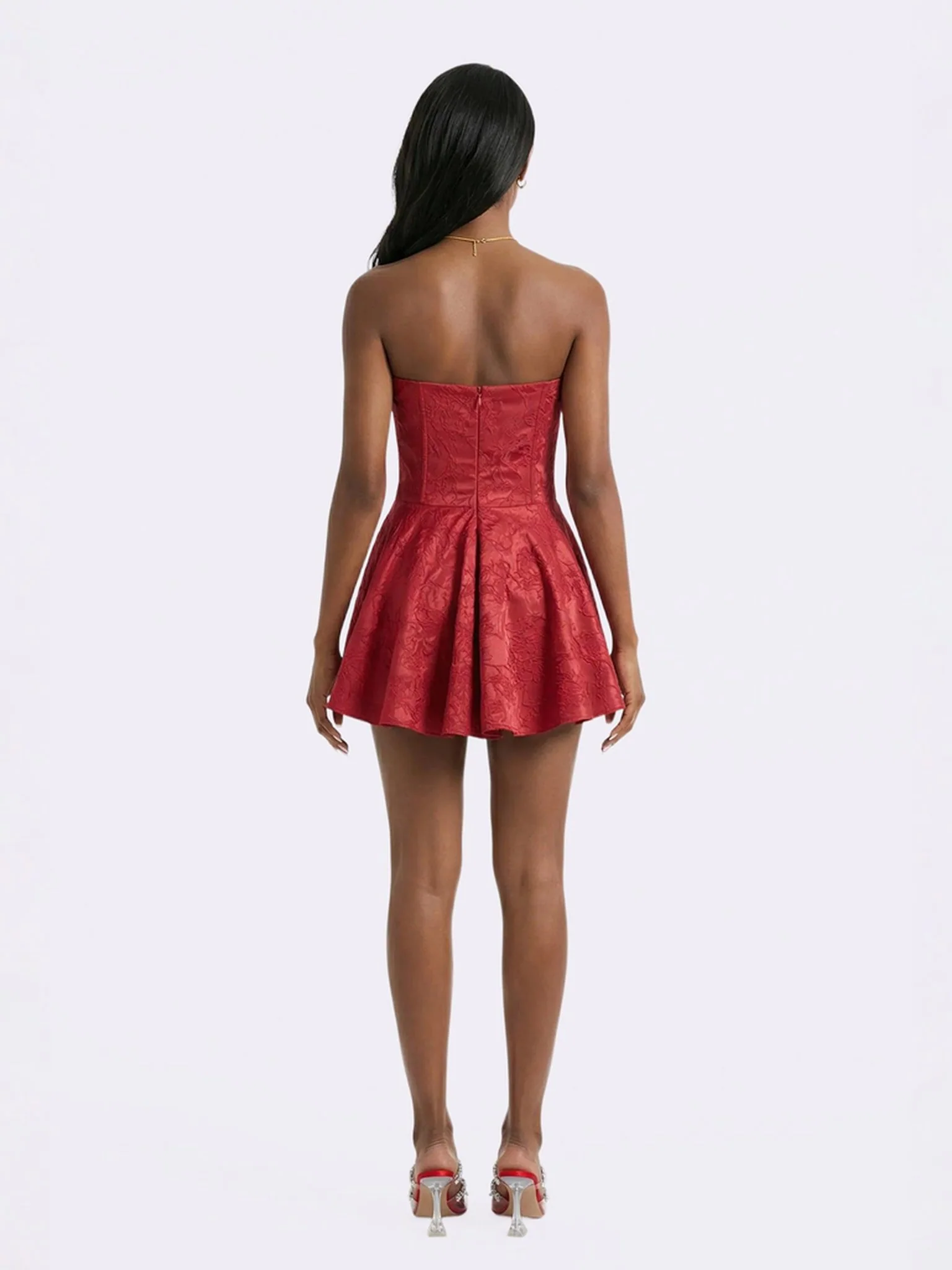 Airina Dress (Red) - Image 8