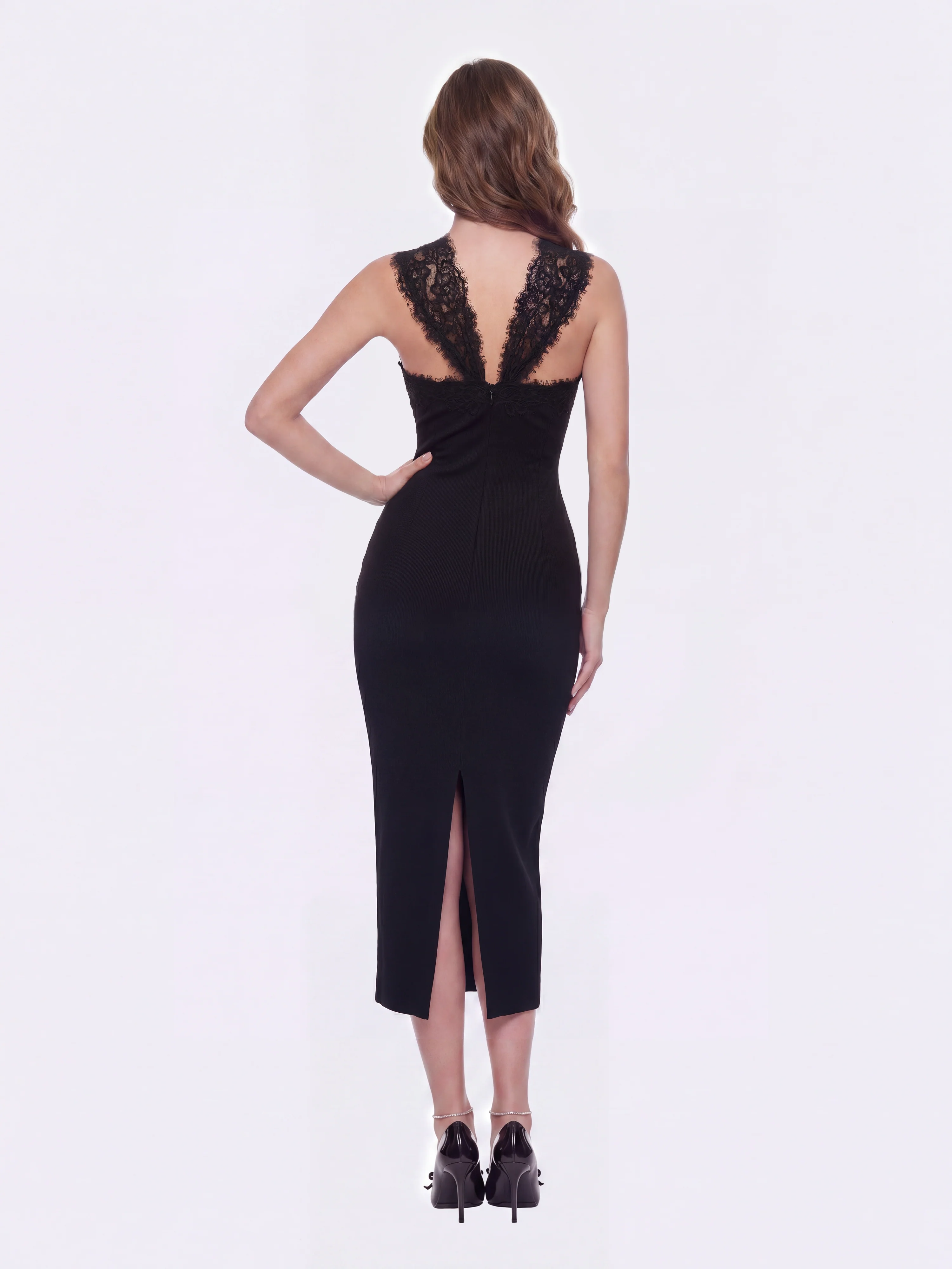 Alexandra Cutout Black Dress - Image 6