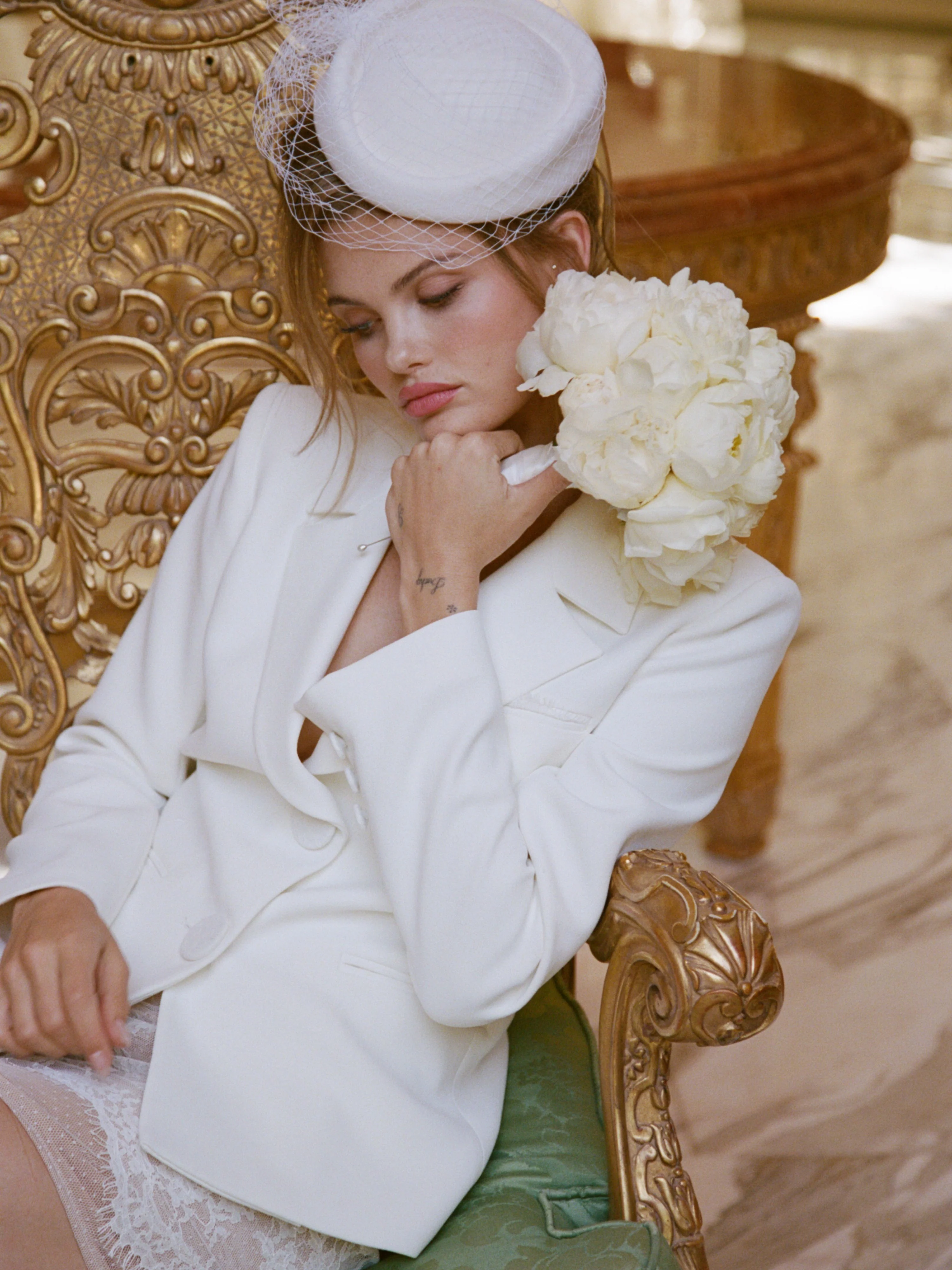 Alexandra Lace White Skirt - Image 4