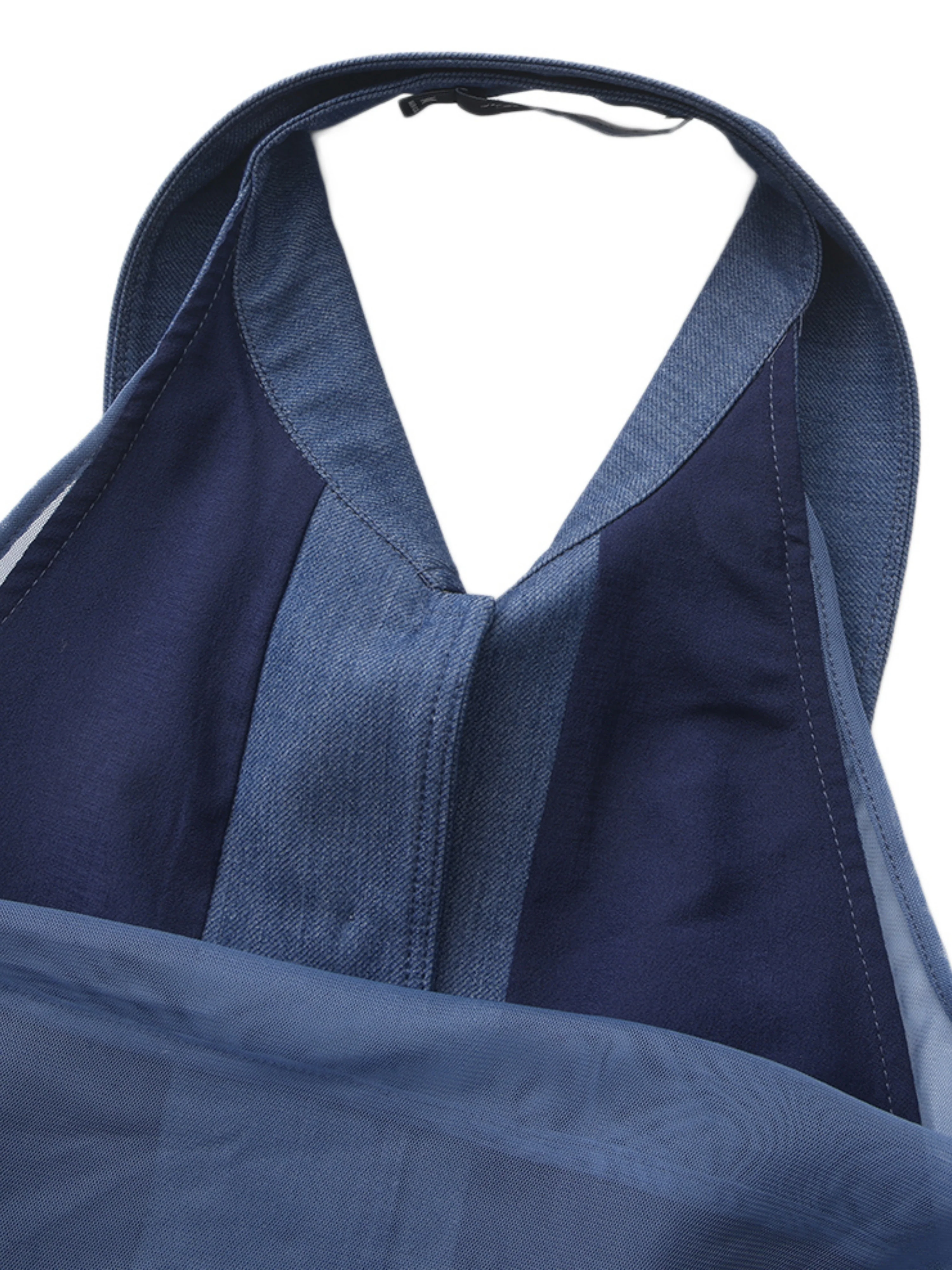 Amara Open-Back Blue Top - Image 10