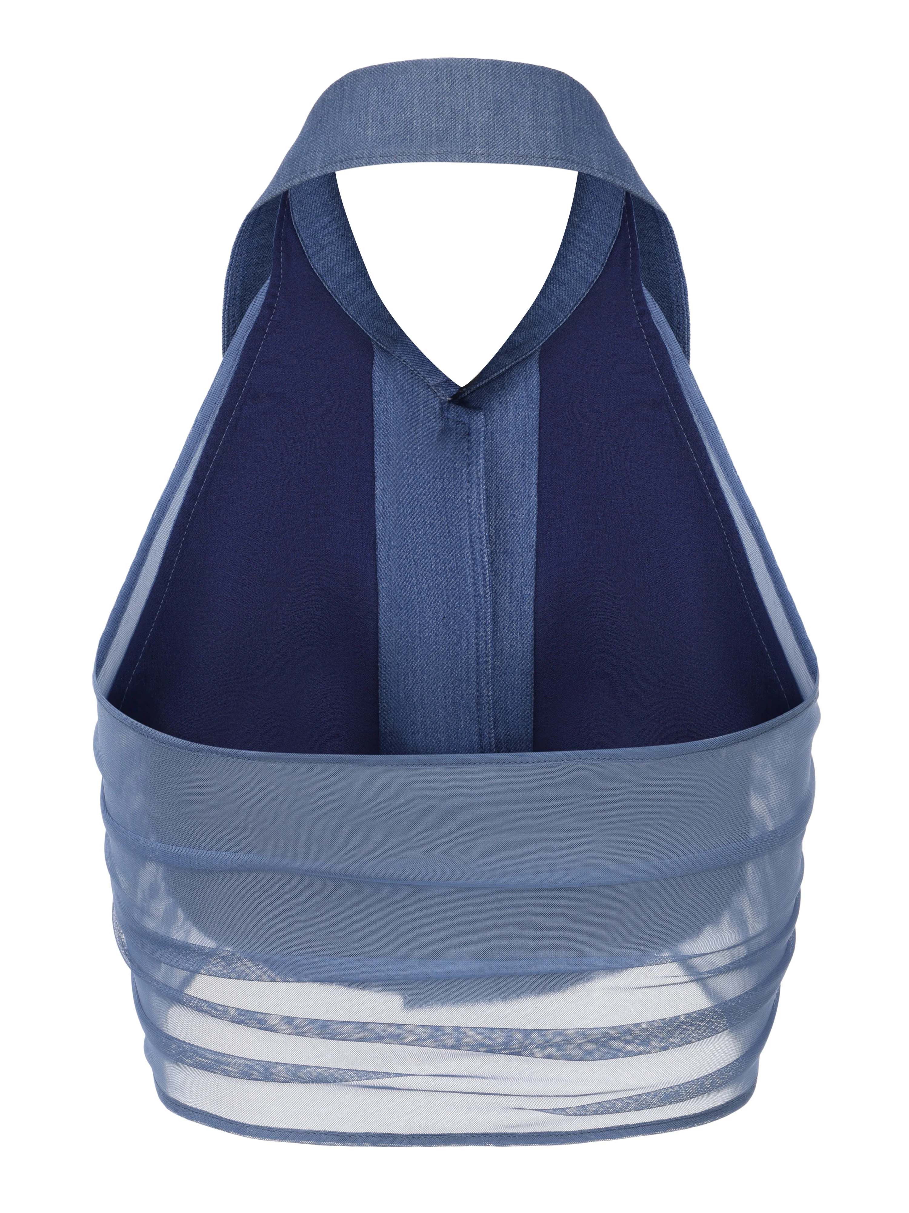 Amara Open-Back Blue Top - Image 14