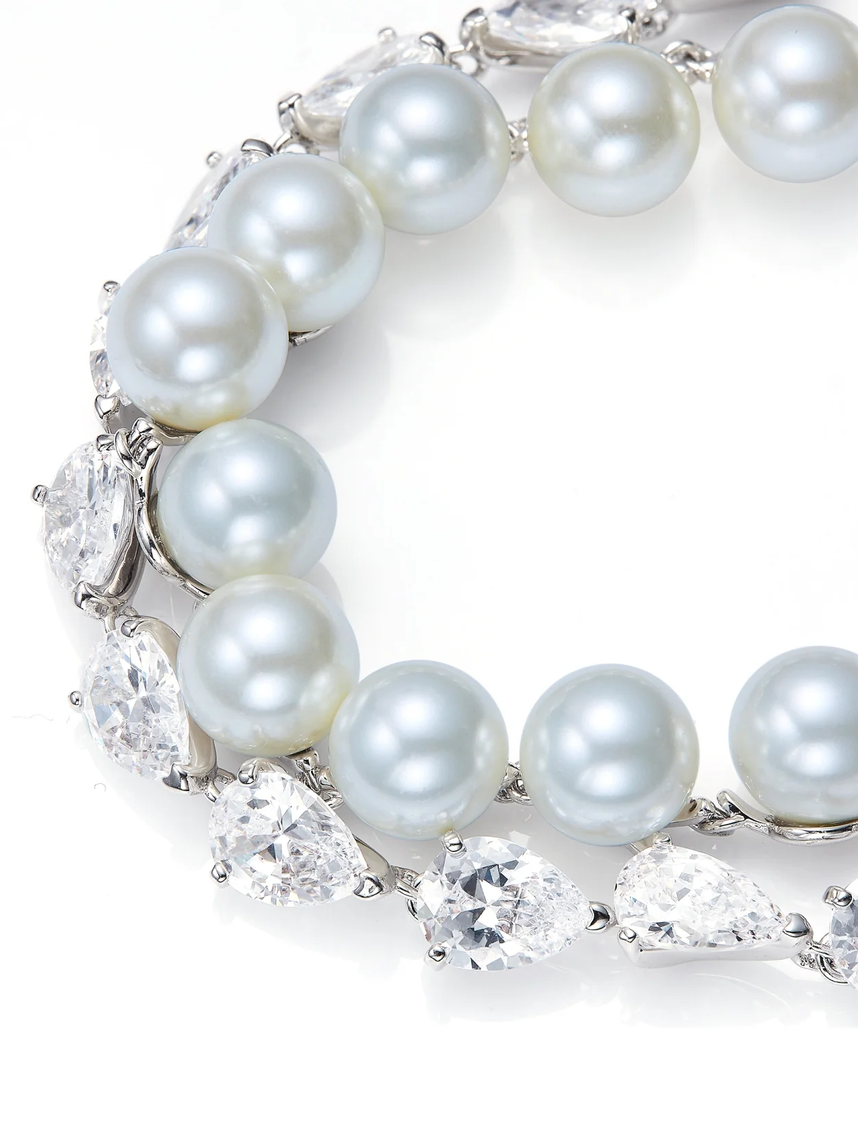 Amara Pearl and Crystal Bracelet - Image 3