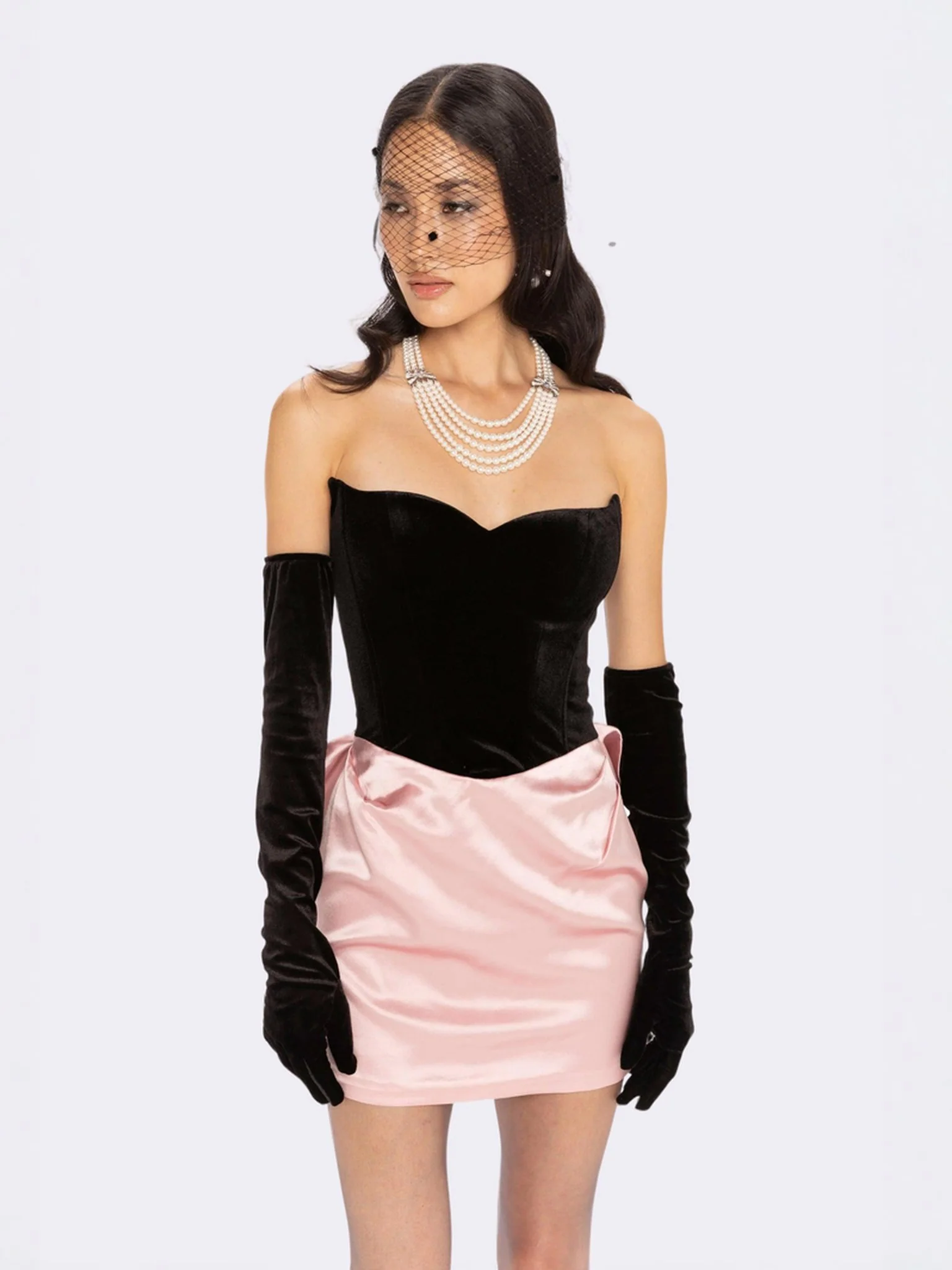 Amelia Bow Mini Dress - Image 5
