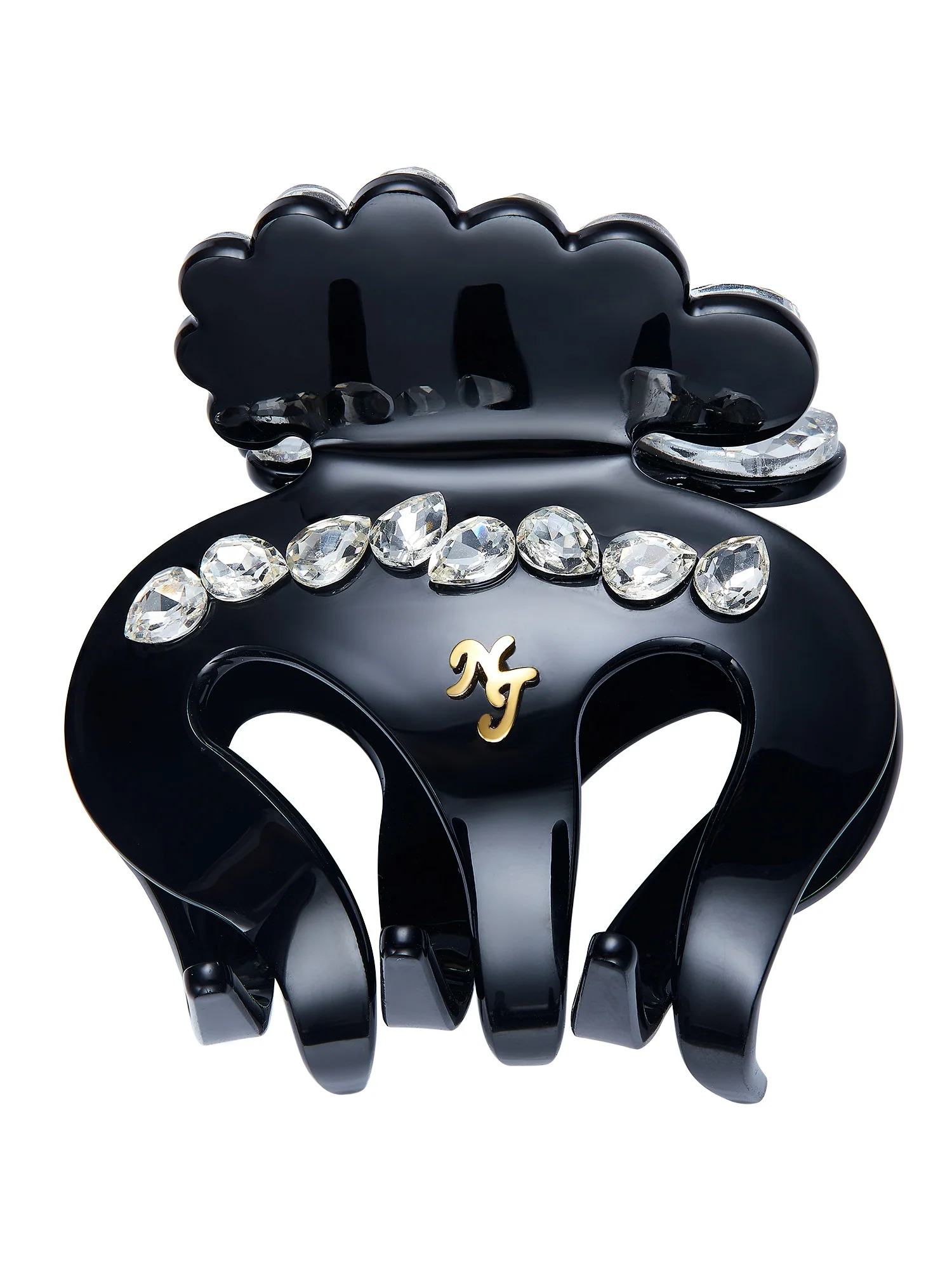Ameline Crystal Black Hair Clip