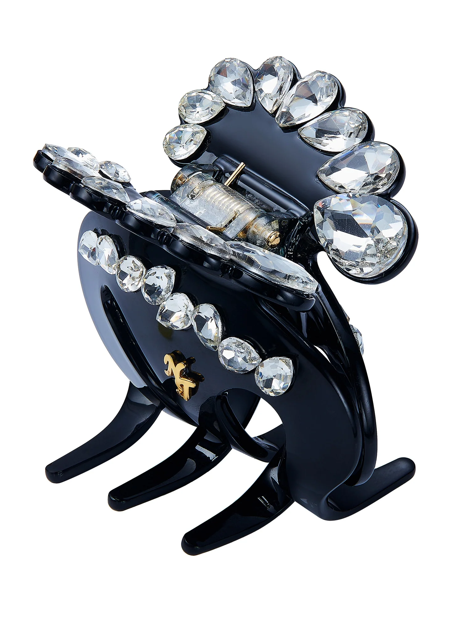 Ameline Crystal Black Hair Clip - Image 2