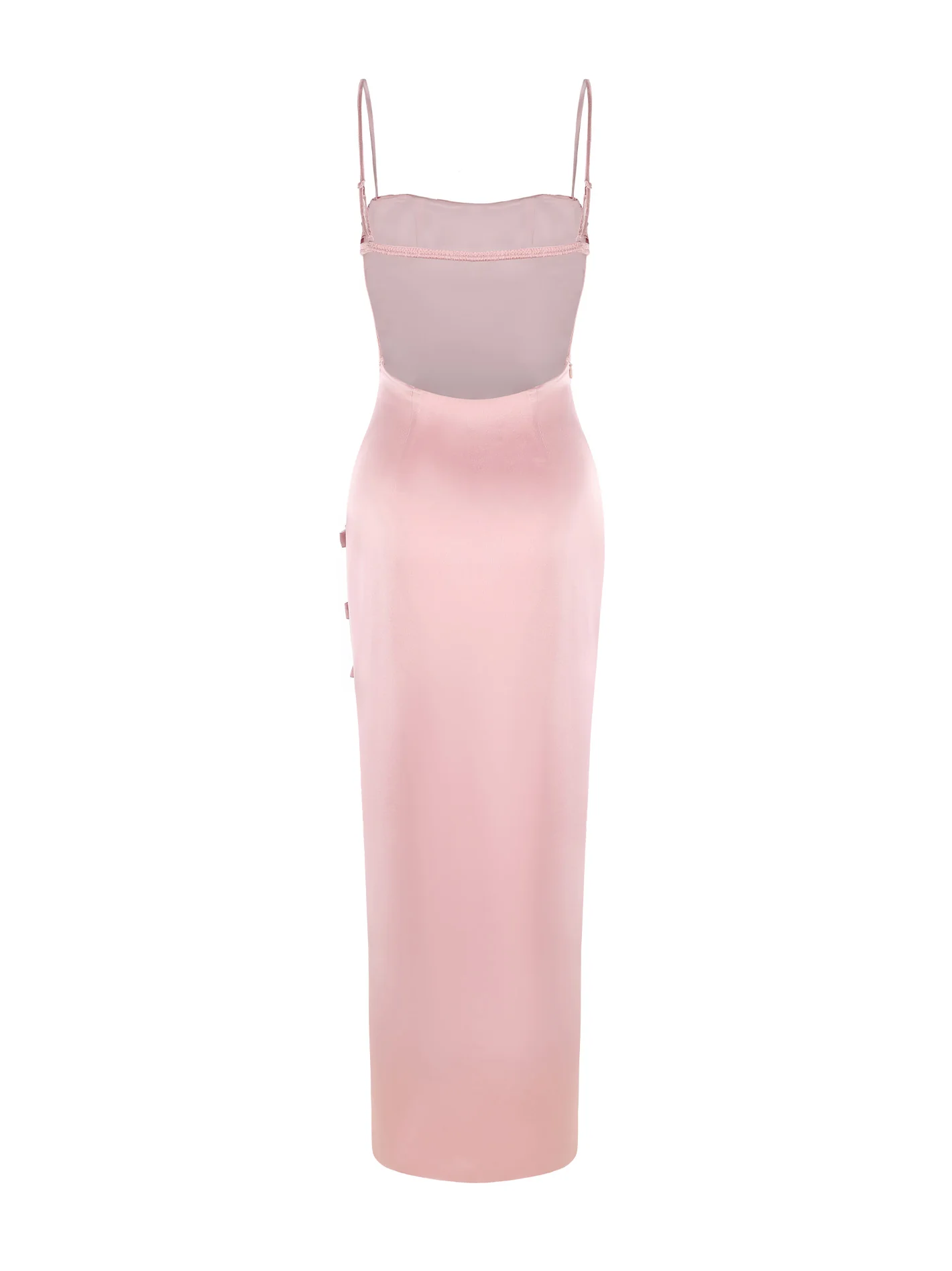 Amy Satin Dress (Pink) - Image 6