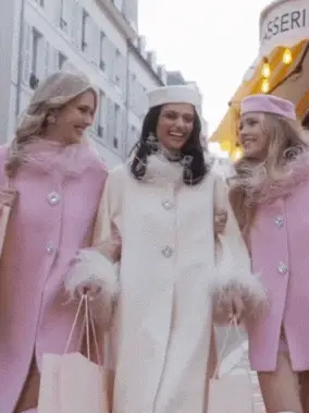 Angelica Feather Coat (Pink) - Image 3