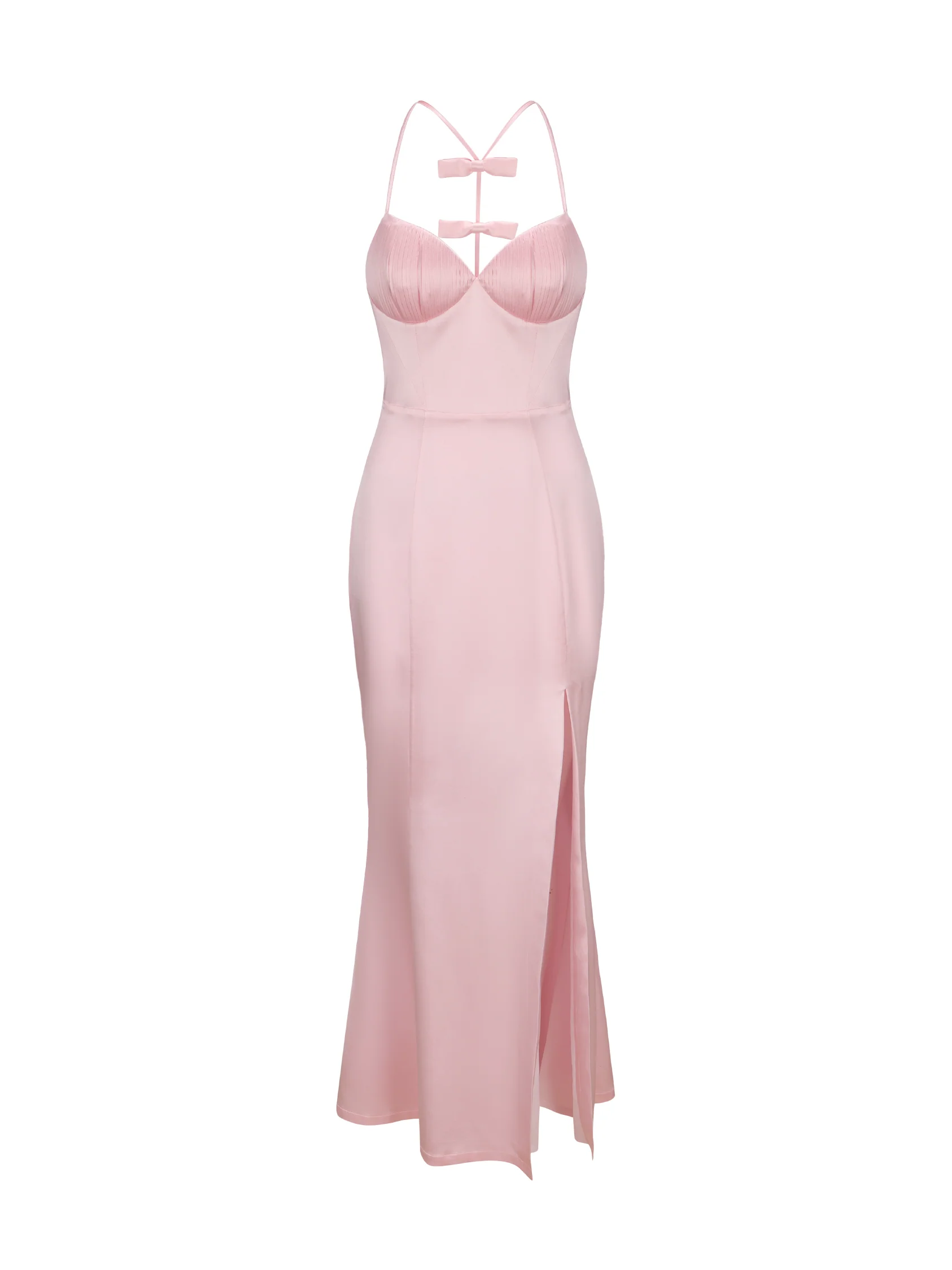 Angelique Bow Dress (Pink) (Final Sale) - Image 7