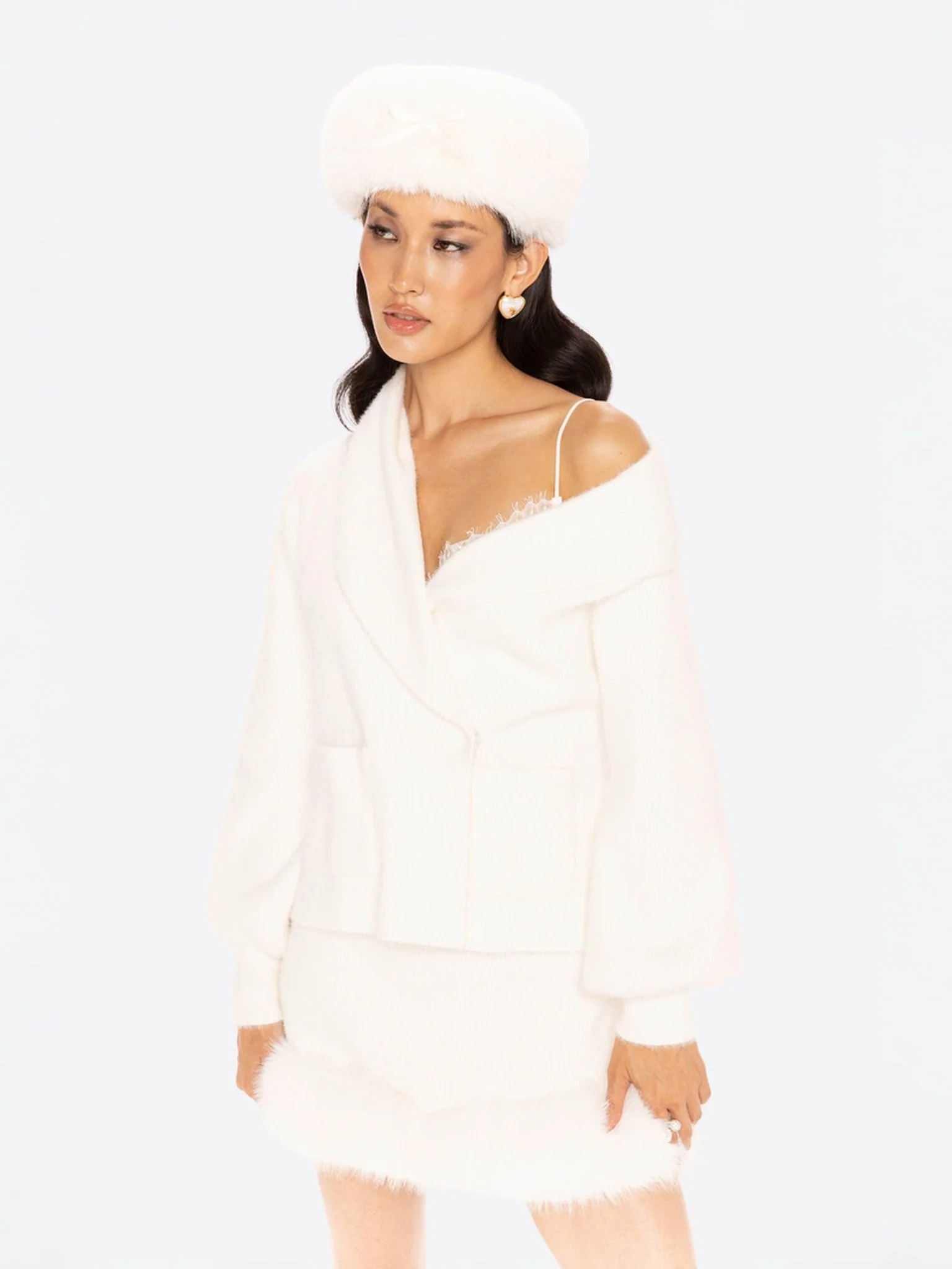 Anika Mini Skirt (White)
