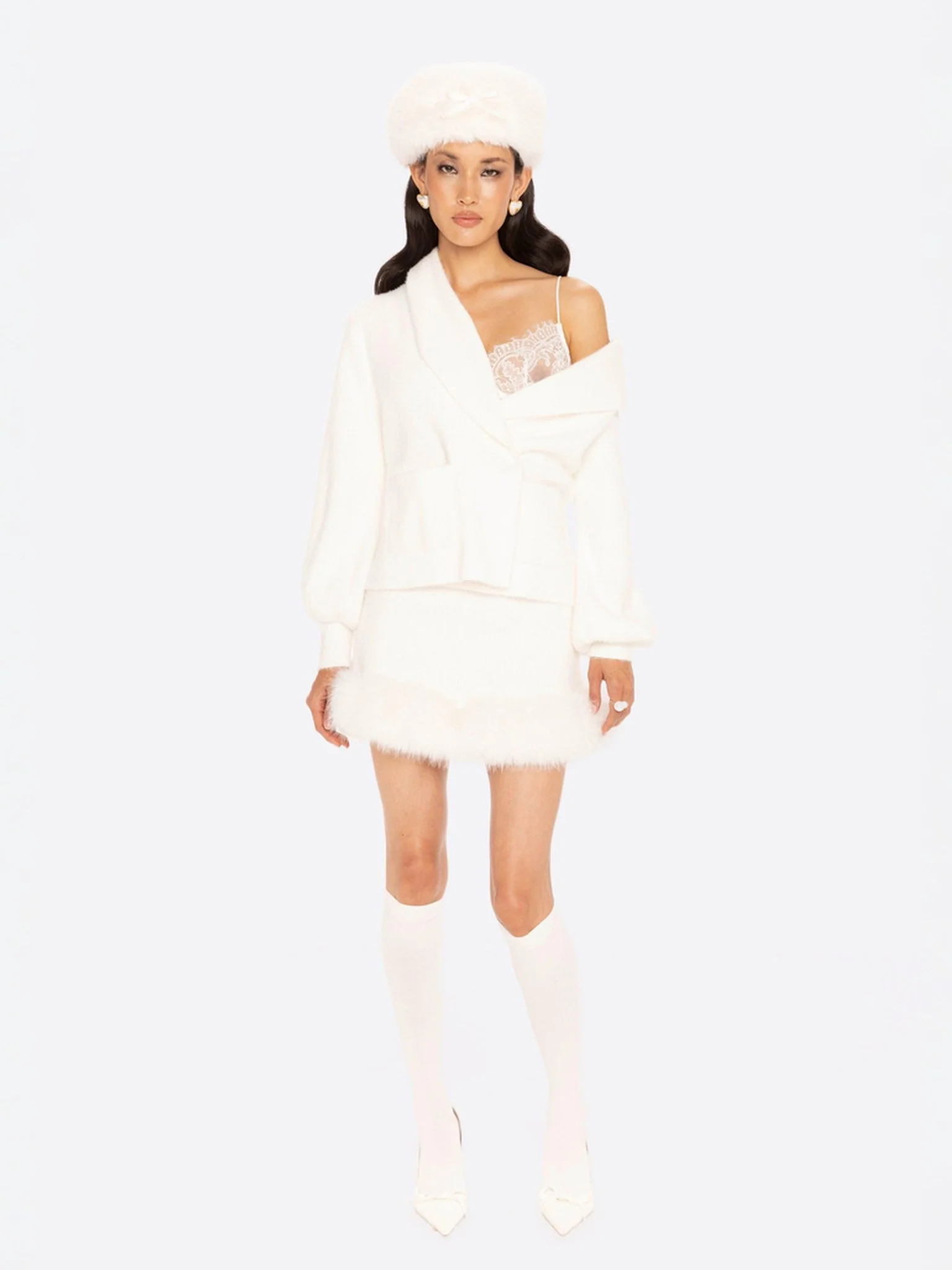 Anika Mini Skirt (White) - Image 6