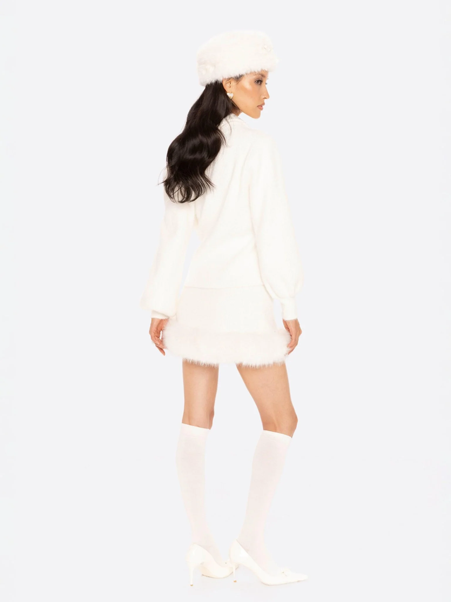 Anika Mini Skirt (White) - Image 7