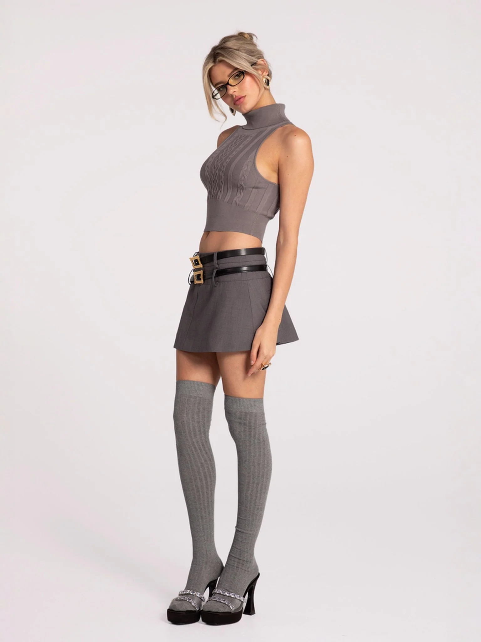 Anna Skirt (Grey) (Final Sale) - Image 4