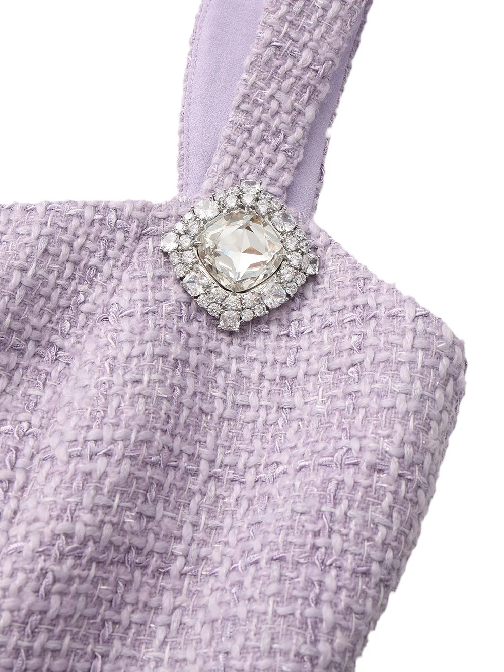Annabella Textured Woven Purple Bow Top - Image 7