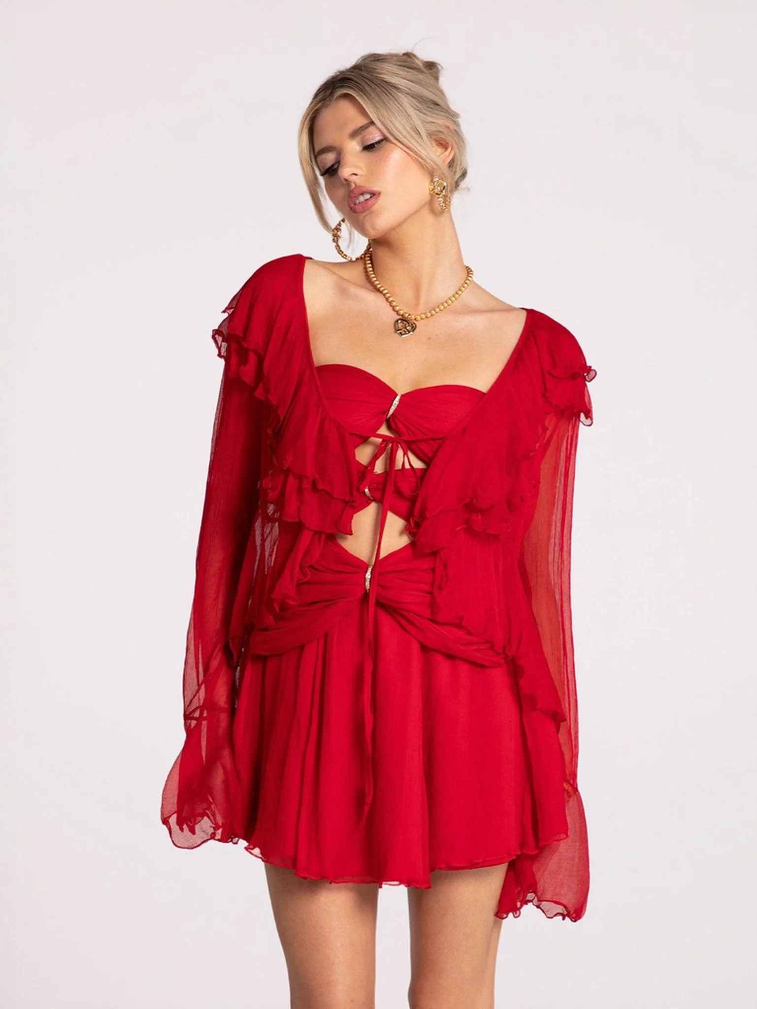 Annika Cardigan (Red) - Image 5