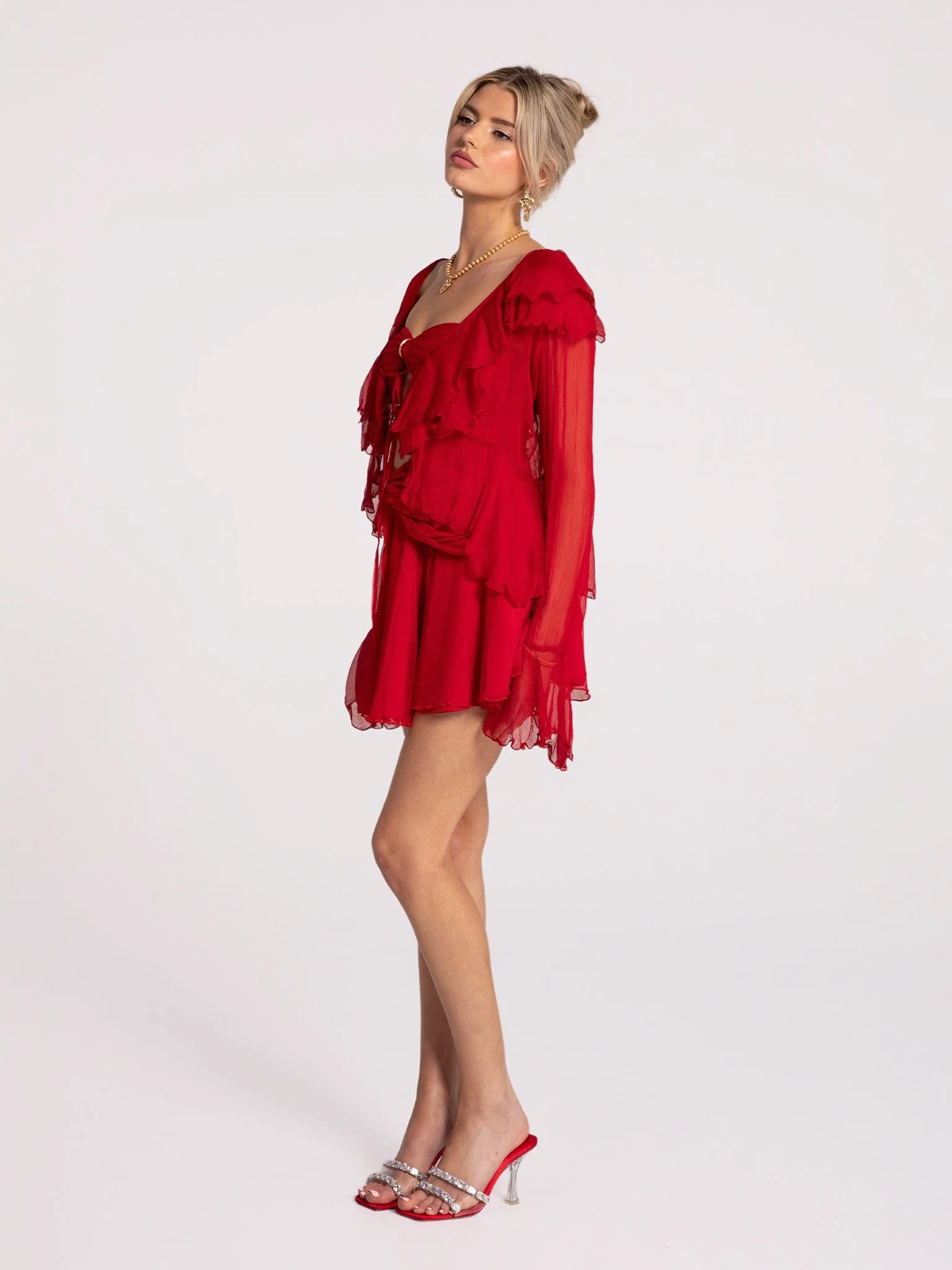 Annika Cardigan (Red) - Image 6