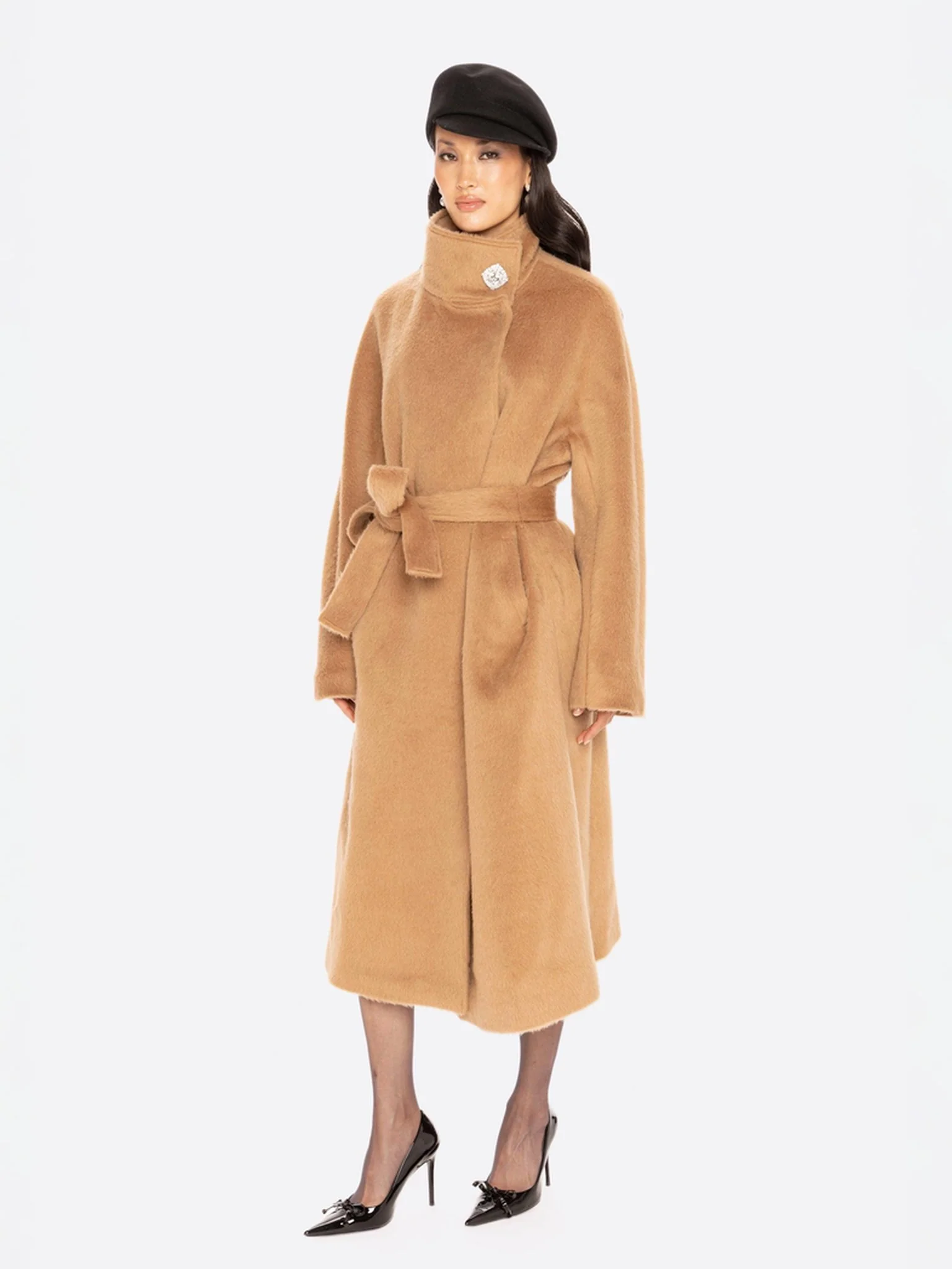 Audrey Long Coat (Camel) - Image 2