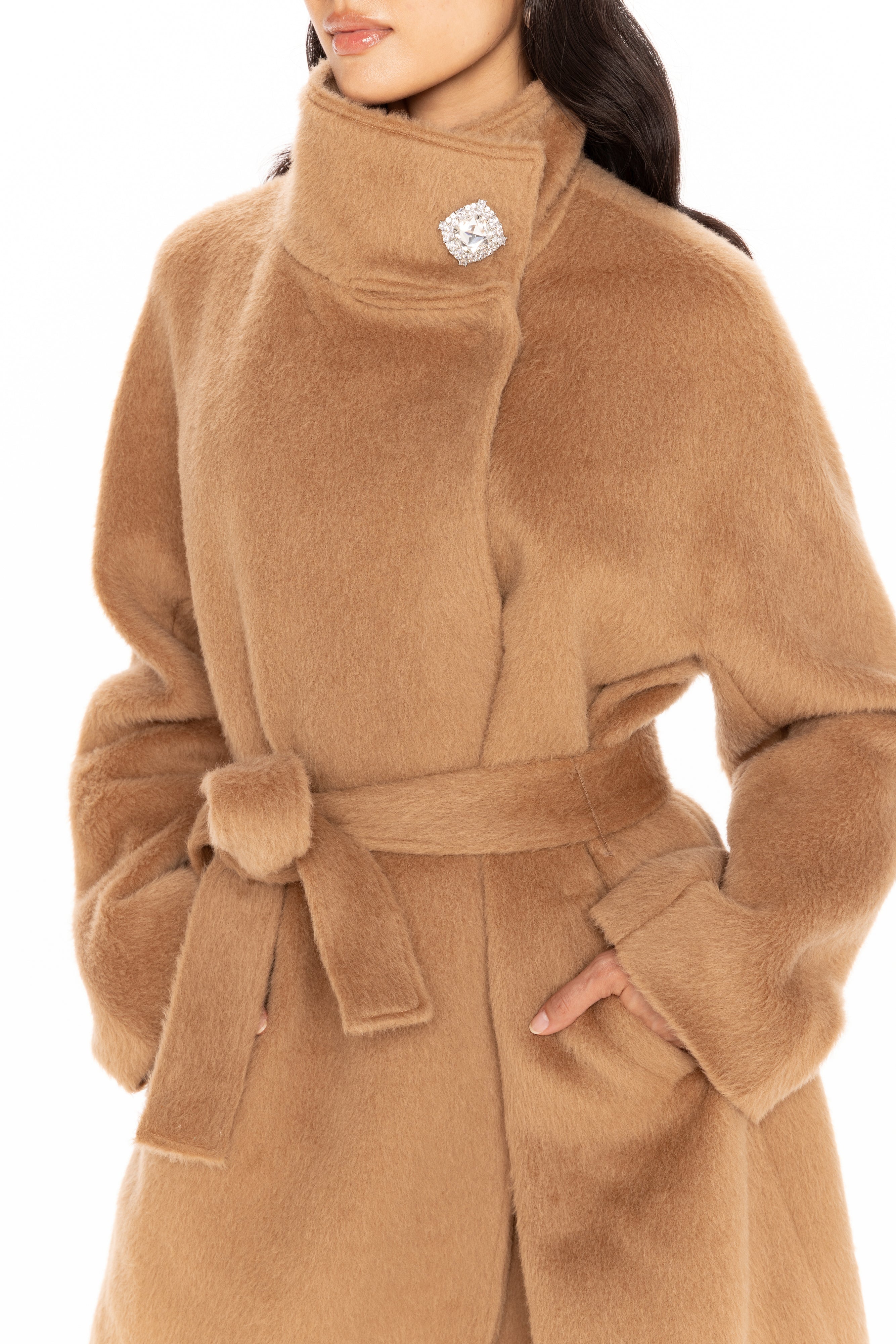 Audrey Long Coat (Camel) - Image 5