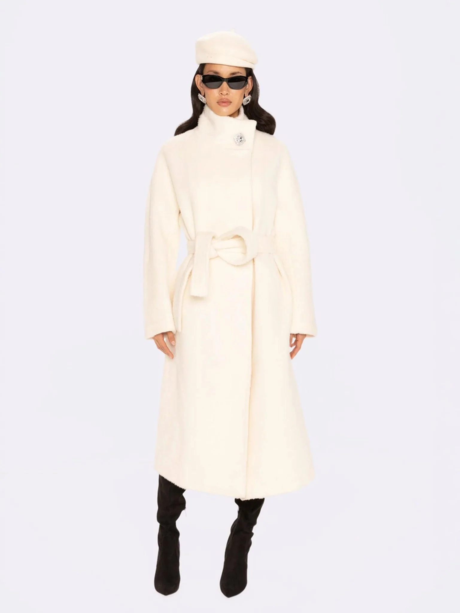 Audrey Long Coat (Off-white)