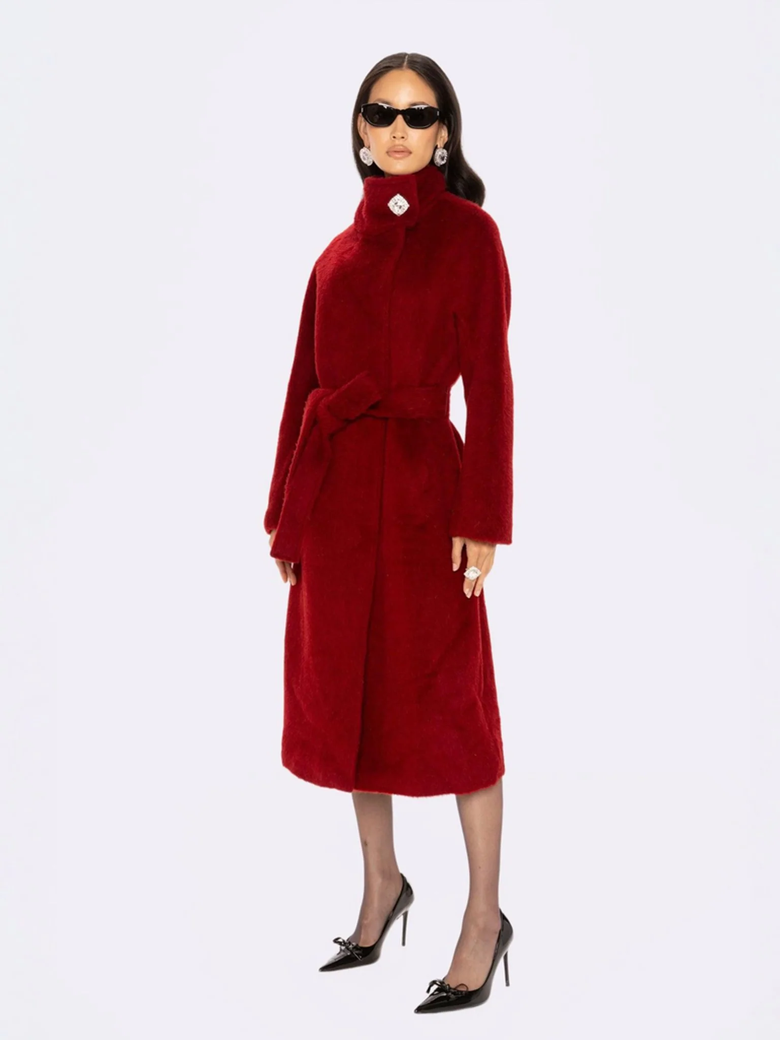 Audrey Long Coat (Red) - Image 5