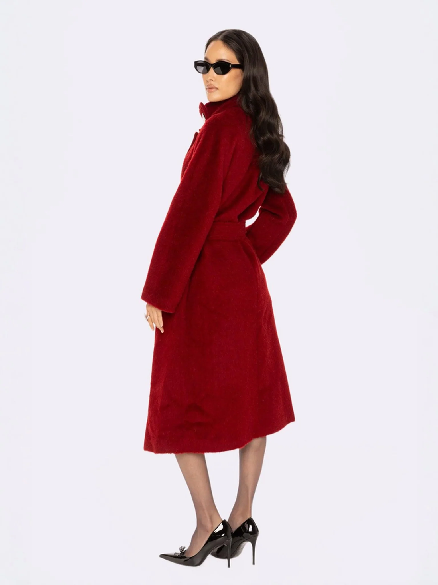 Audrey Long Coat (Red) - Image 6