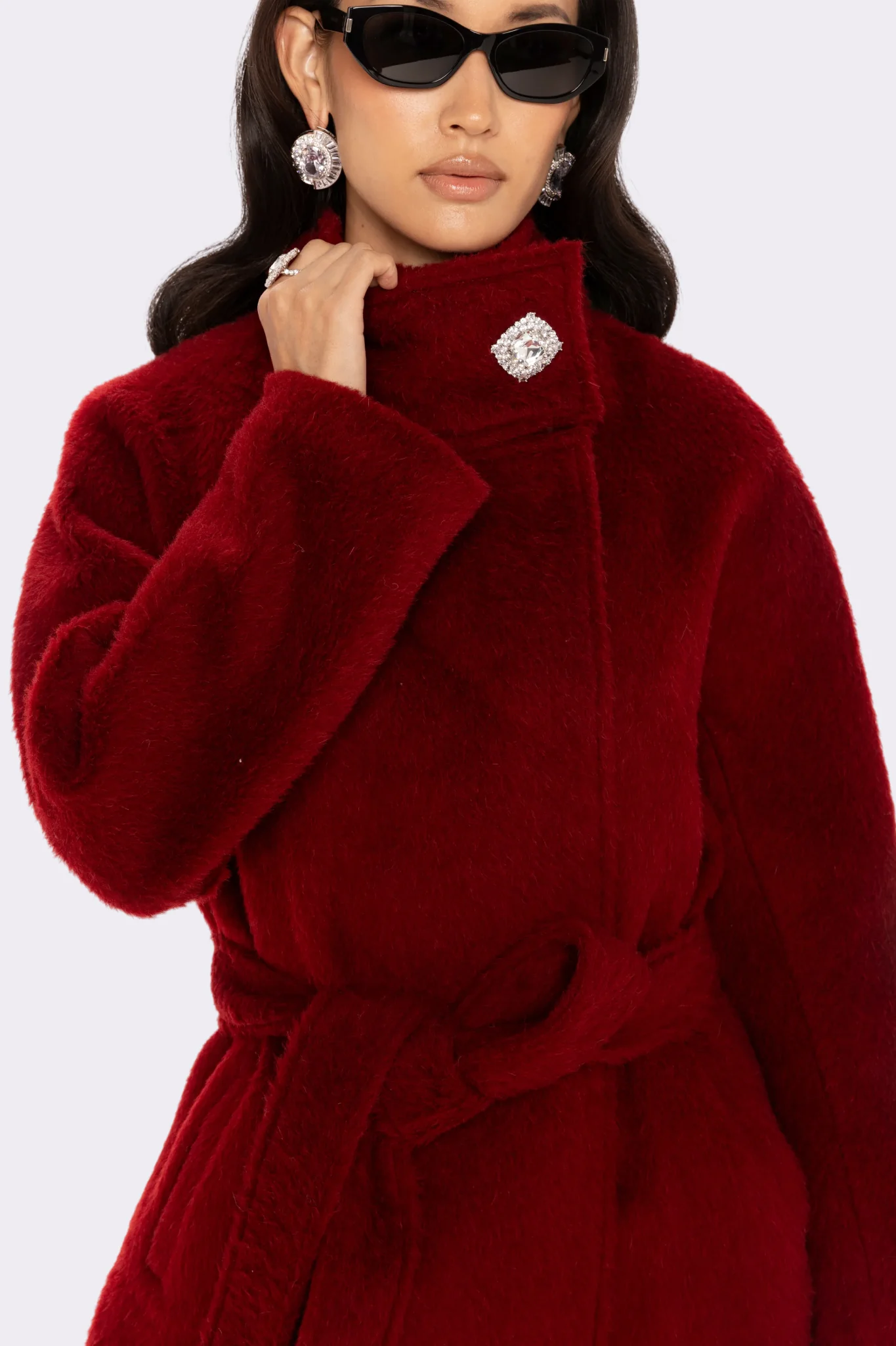 Audrey Long Coat (Red) - Image 8