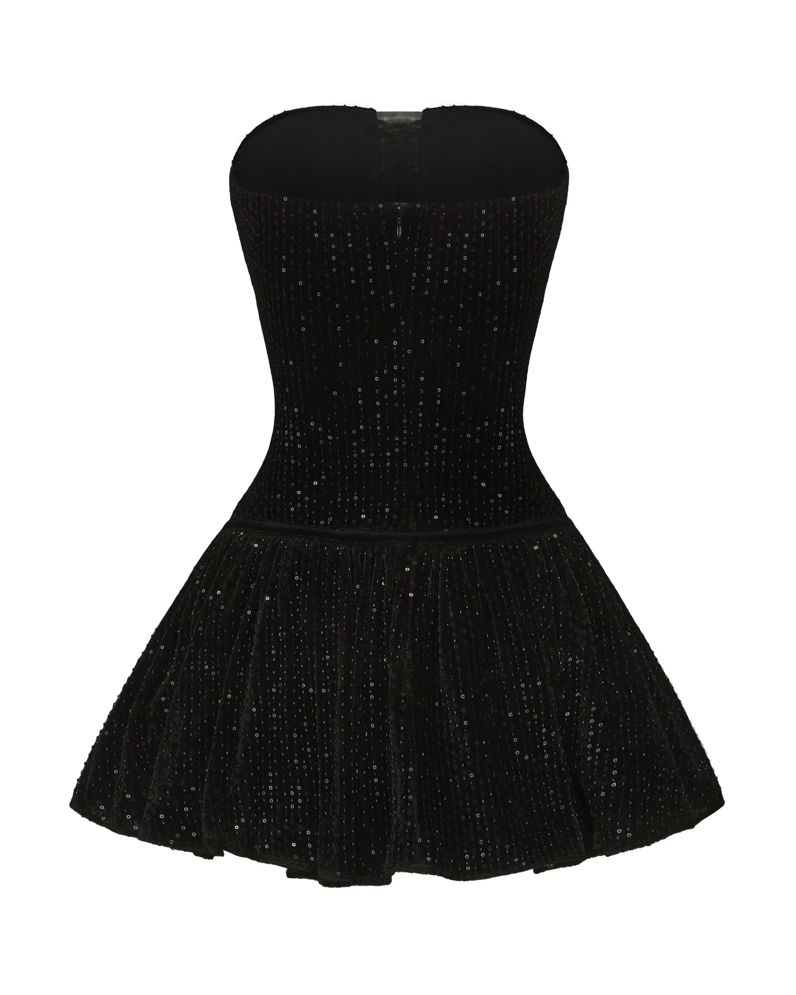 Audrey Sparkle Velvet Mini Dress - Image 10