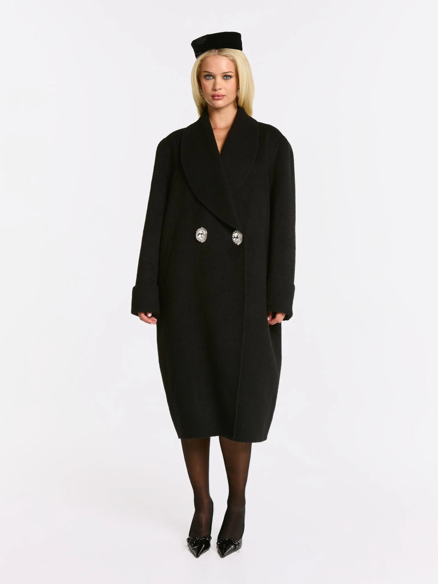 Audrina Coat (Black) (Final Sale) - Image 2