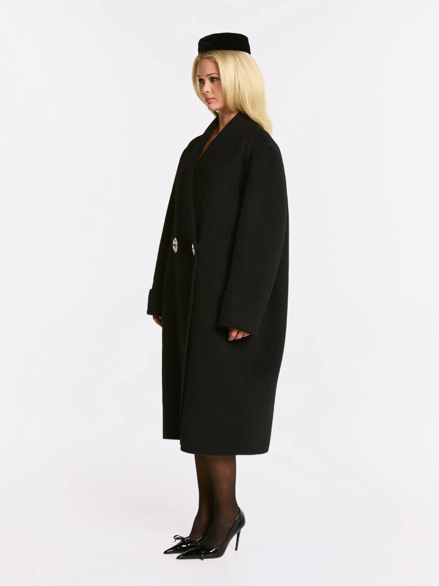 Audrina Coat (Black) (Final Sale) - Image 3