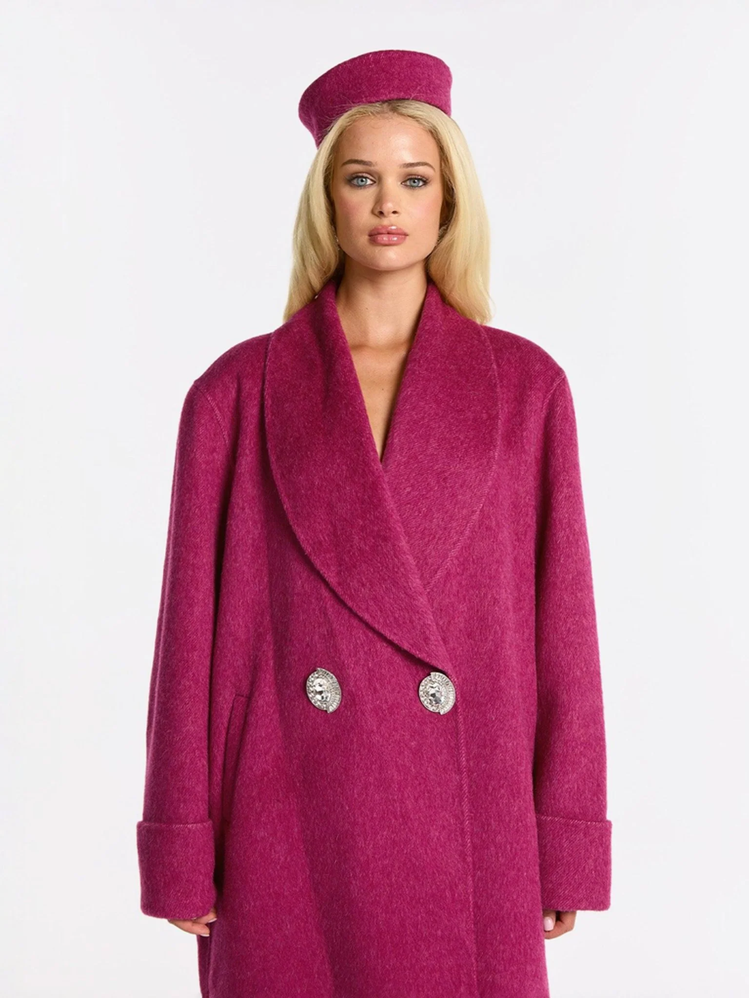 Audrina Coat (Rose Red) (Final Sale) - Image 5