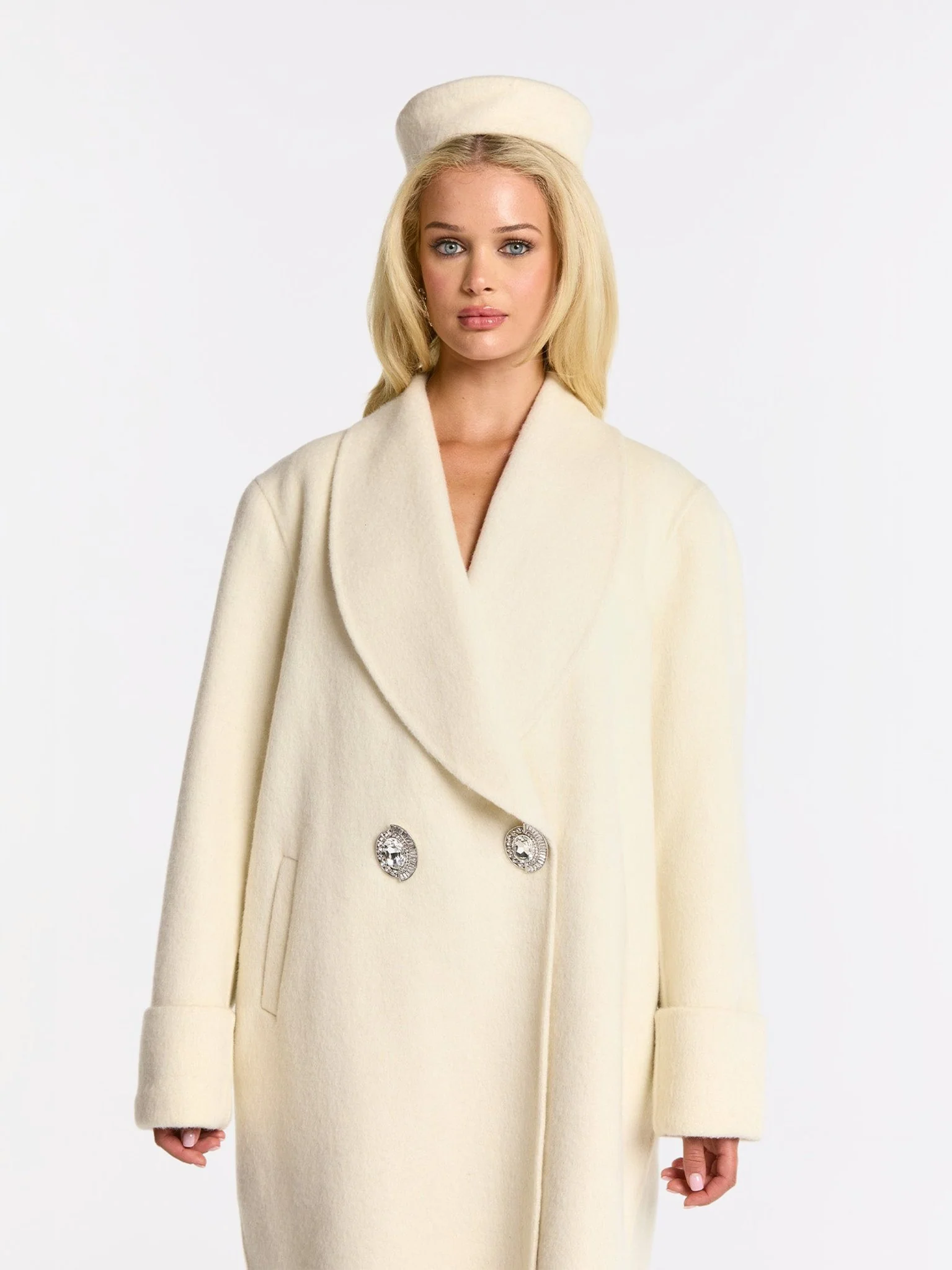 Audrina Coat (White) (Final Sale) - Image 5