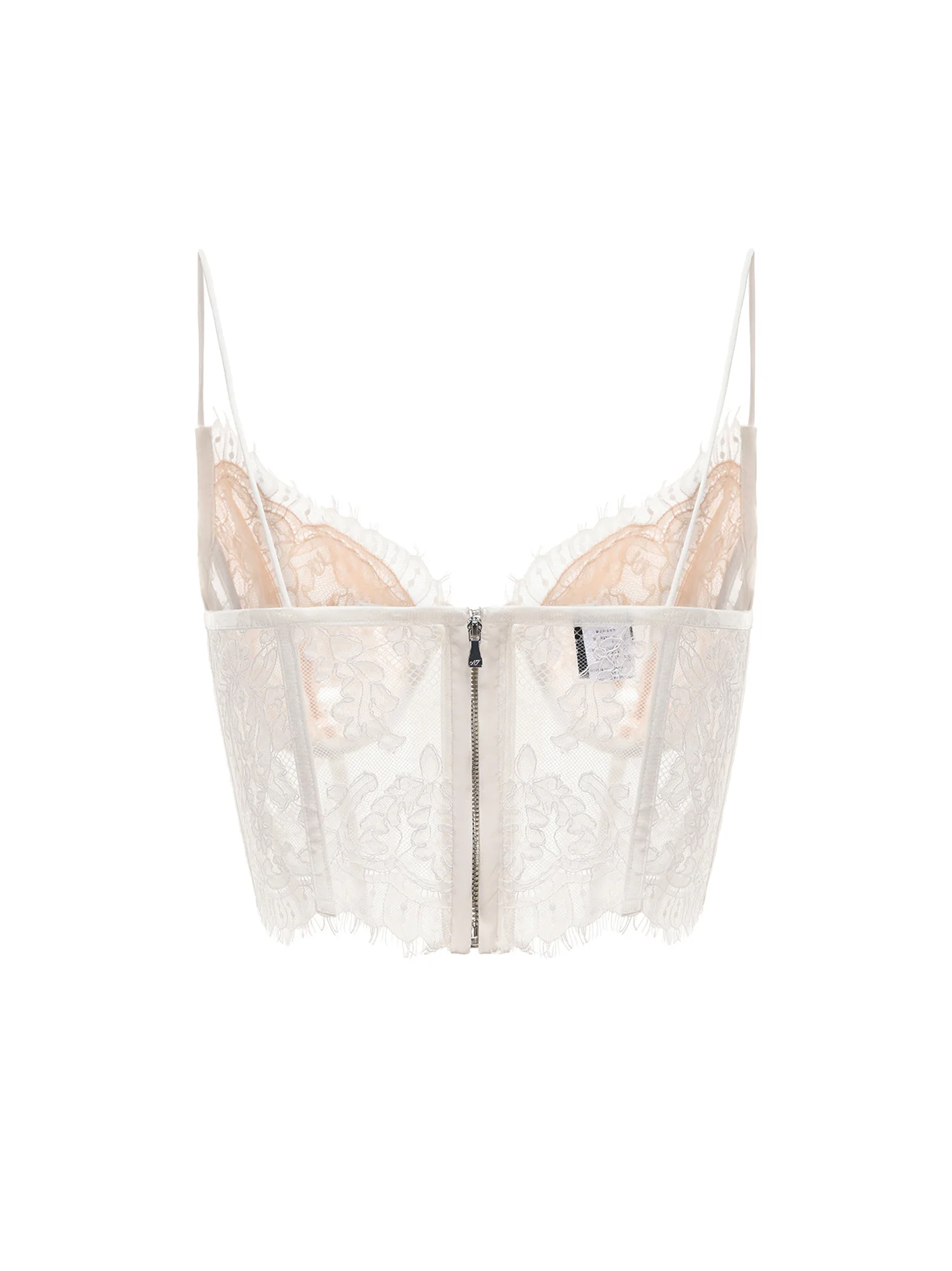Audrina Lace Top (White) - Image 2