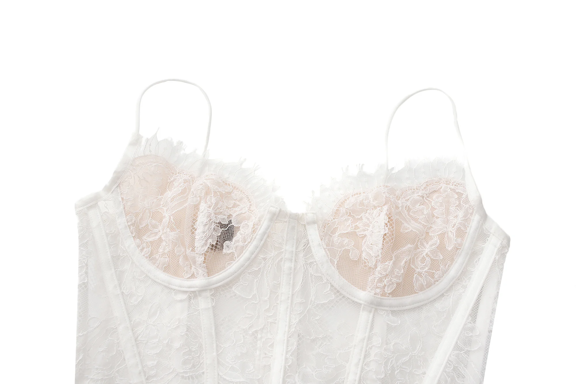 Audrina Lace Top (White) - Image 3