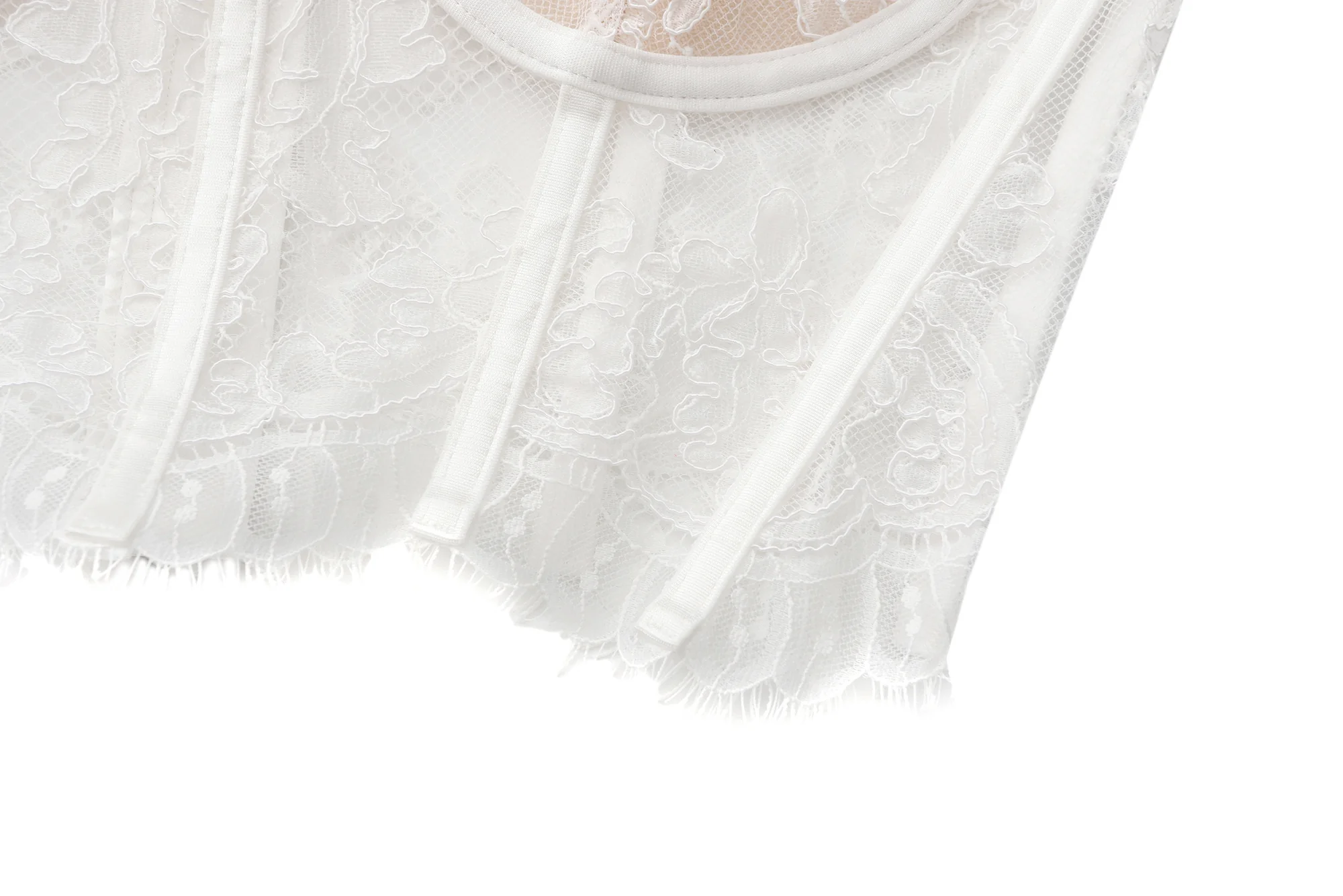 Audrina Lace Top (White) - Image 5