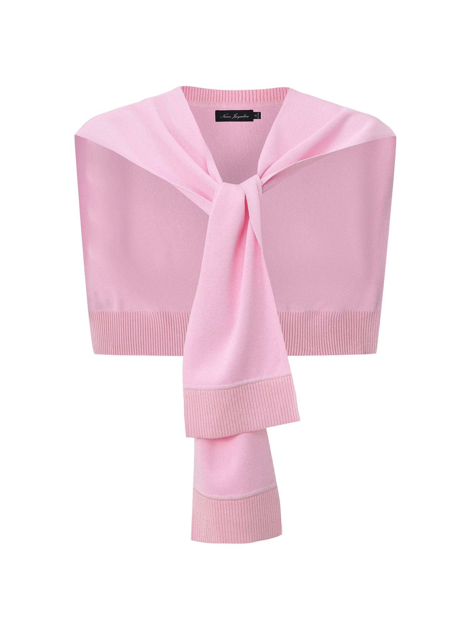 Ava Minimal Pink Knit Shawl - Image 7