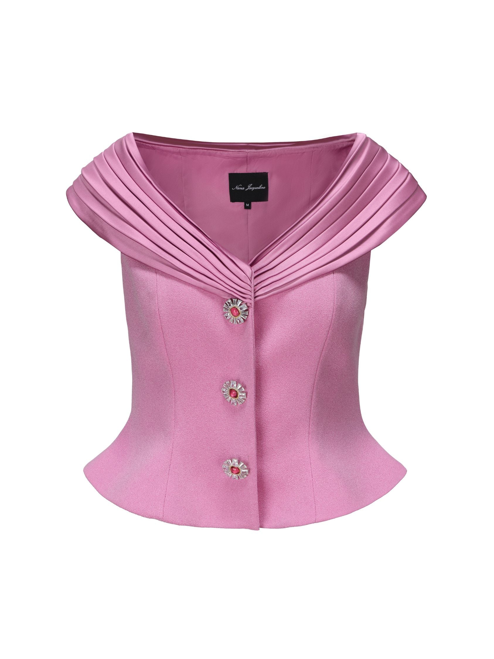 Belle Satin Top (Pink) (Final Sale) - Image 6