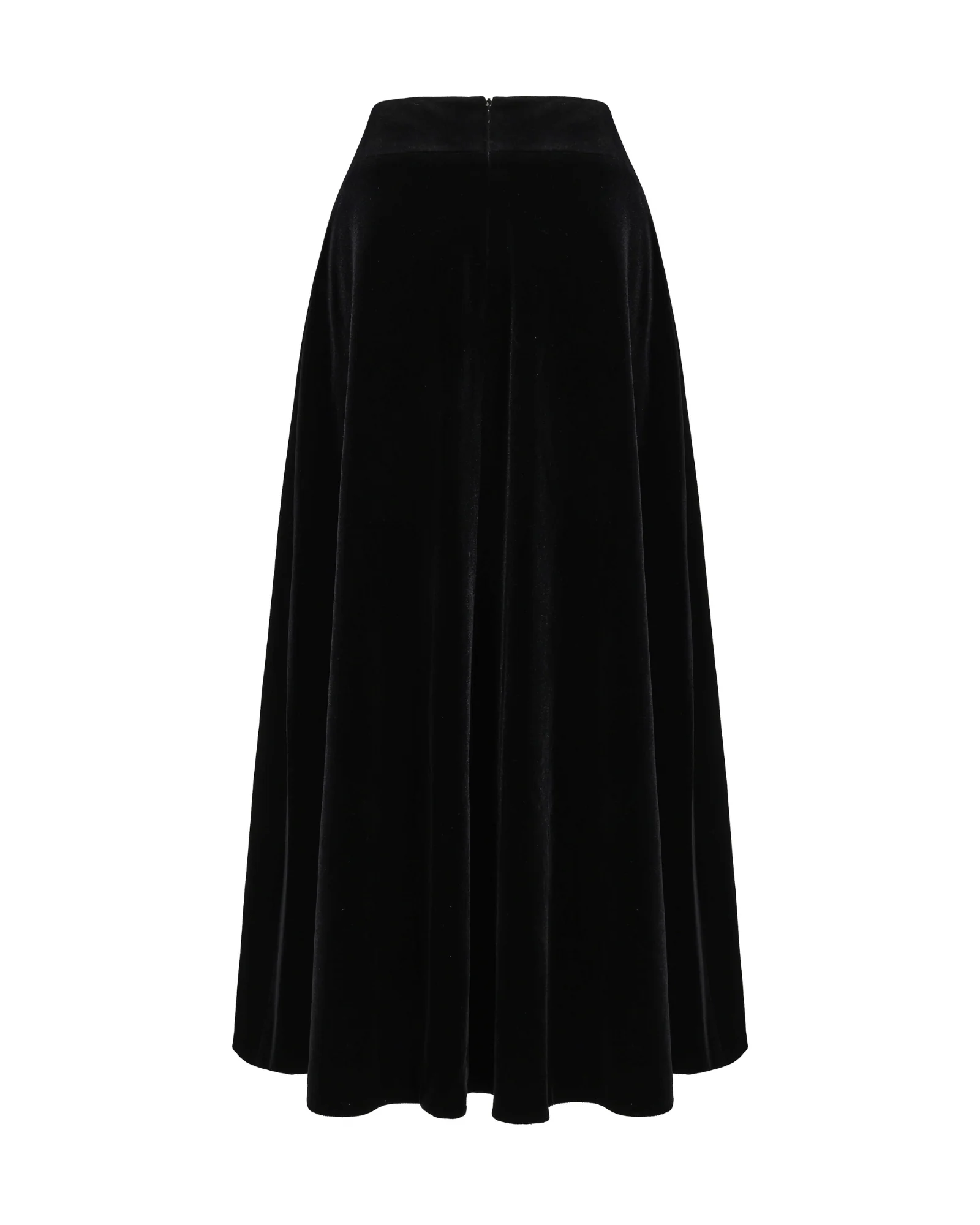Blaire Velvet Maxi Skirt (Black) - Image 5