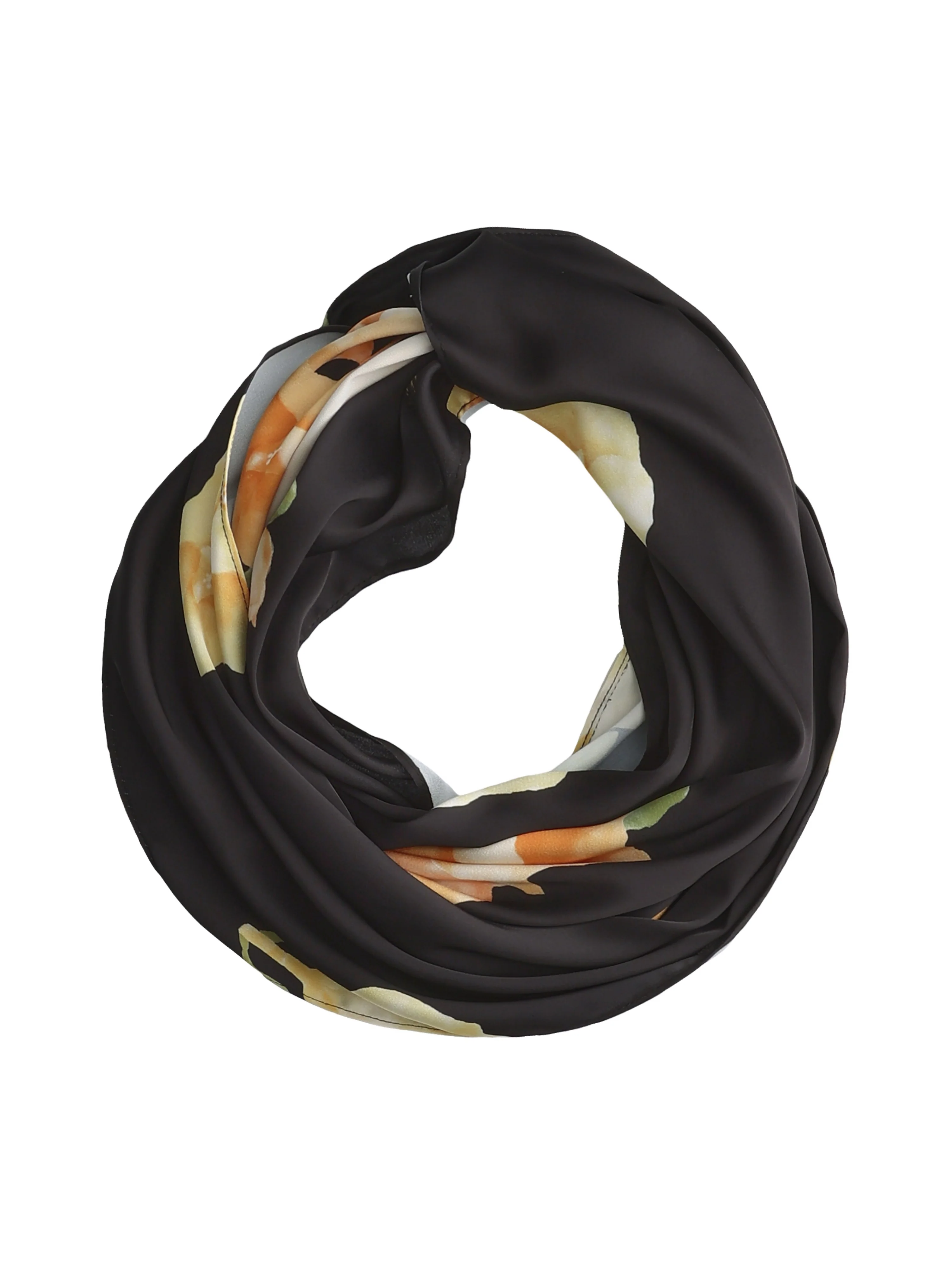 Brielle Floral Black Hair Scarf - Image 2