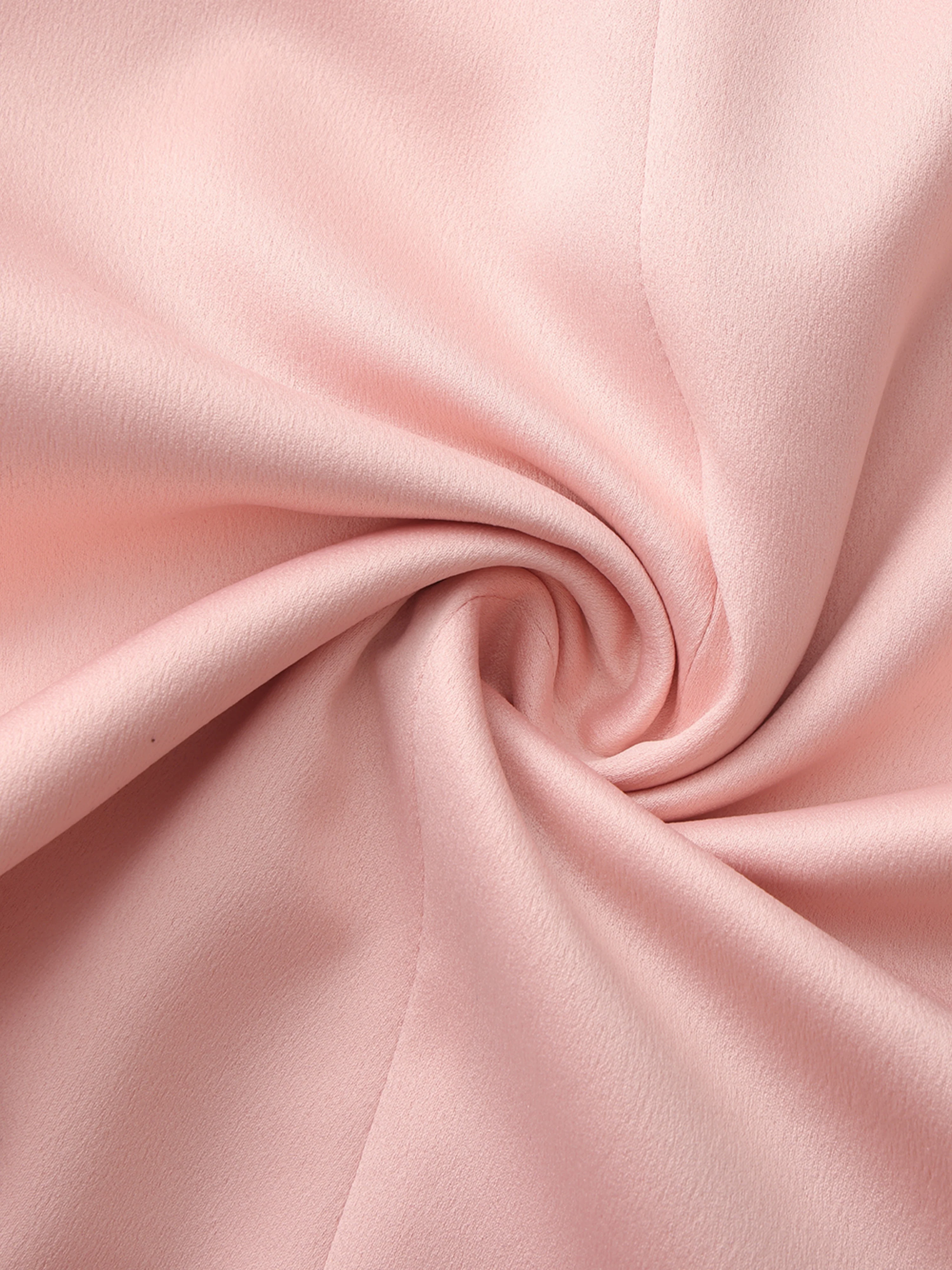Brielle Twist-Front Peach Pink Dress - Image 11