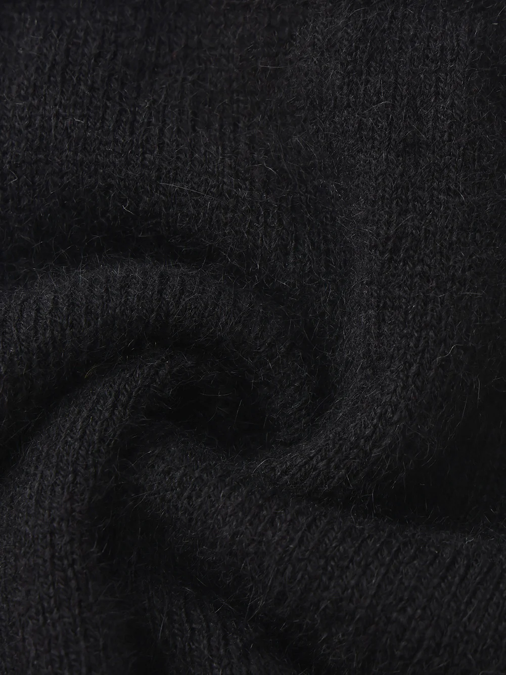 Brigitte Brushed Knit Black Micro Shorts - Image 7