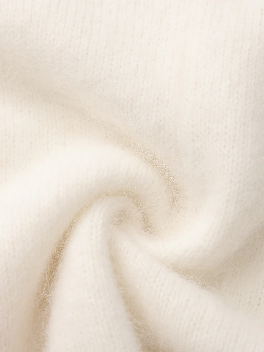 Brigitte Brushed Knit White Micro Shorts - Image 6