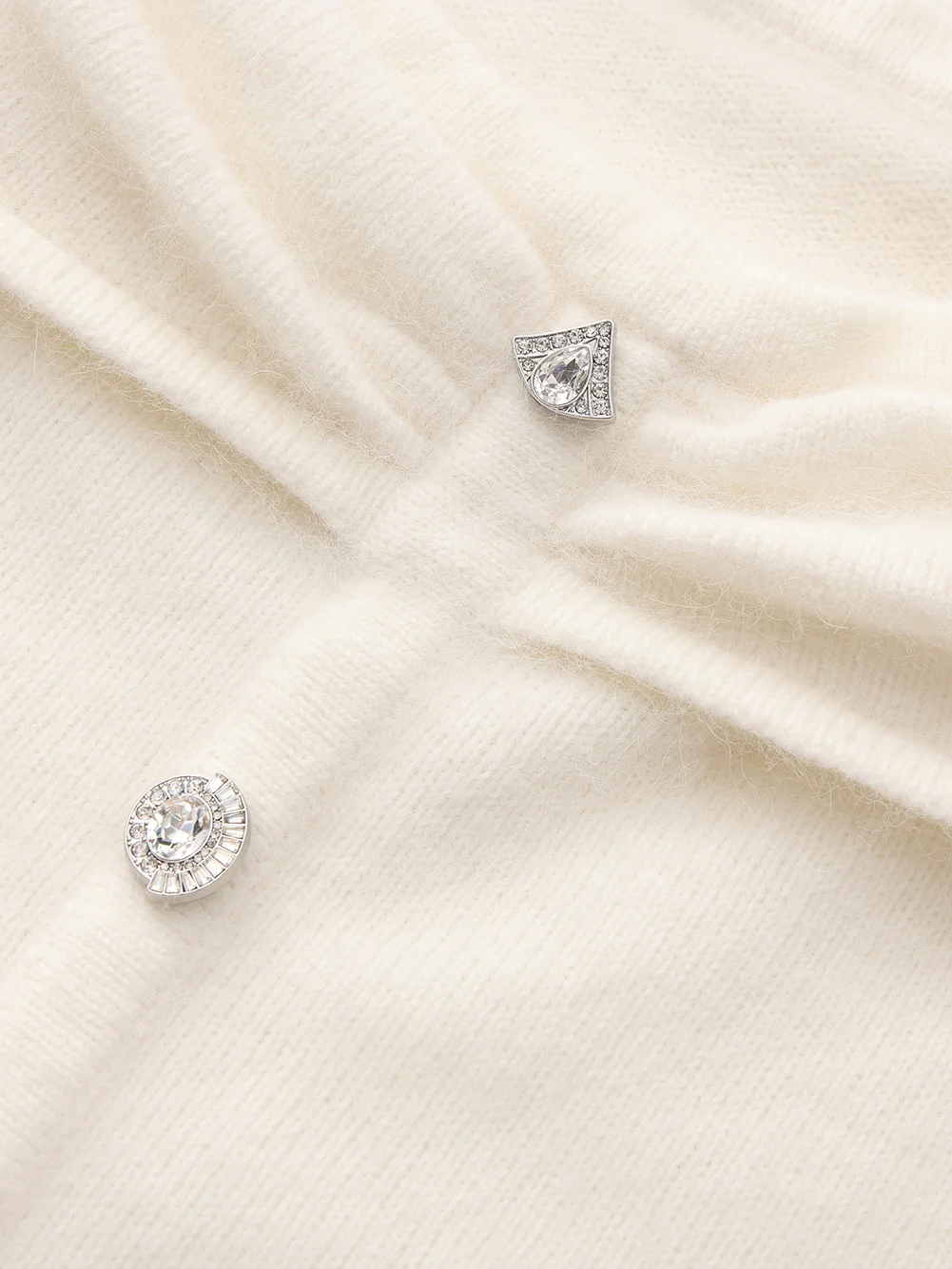 Brigitte Off-Shoulder Knit White Top - Image 6