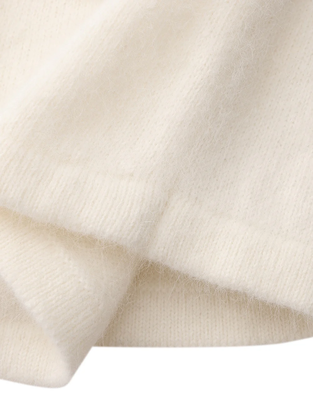 Brigitte Off-Shoulder Knit White Top - Image 7
