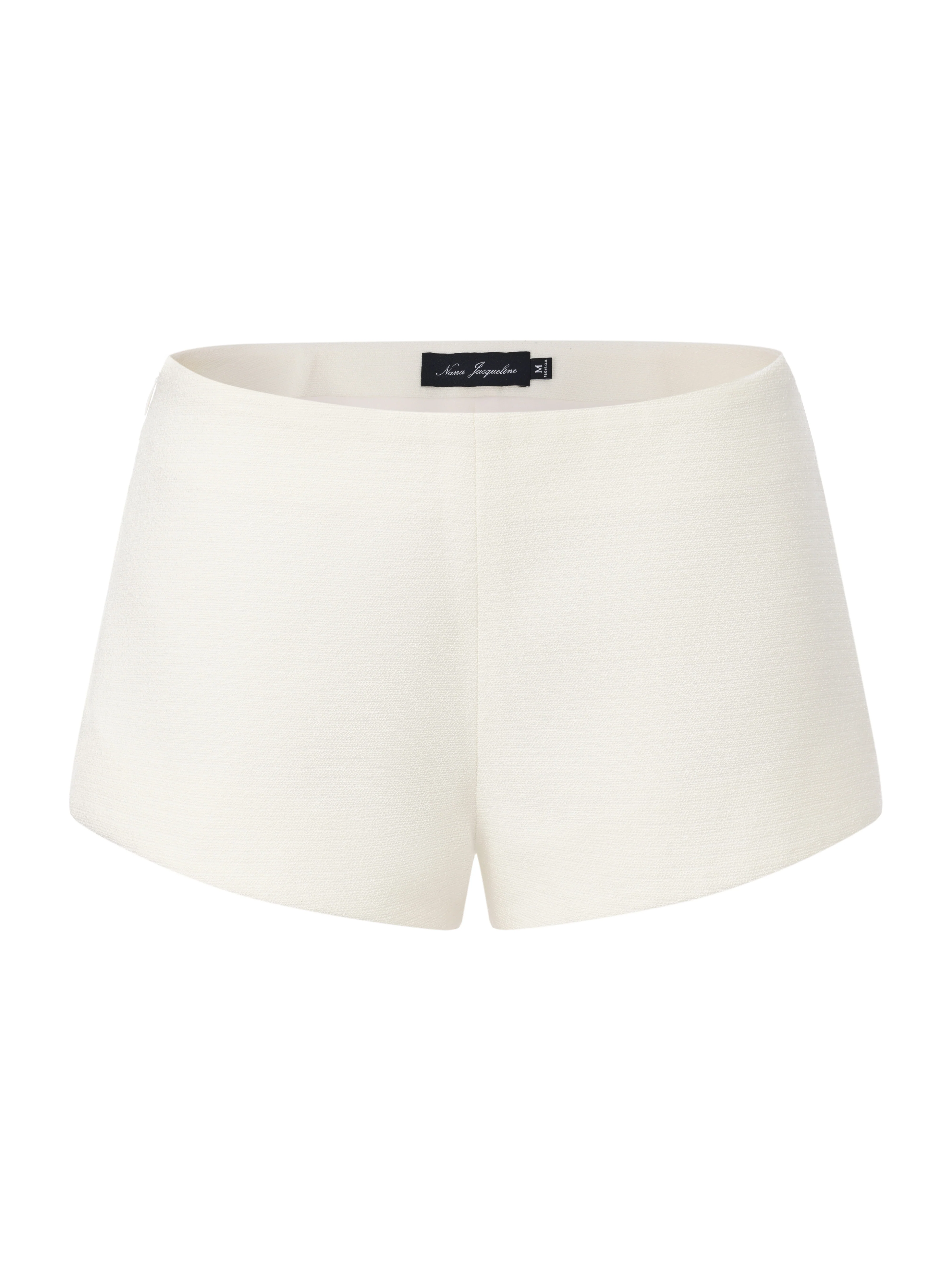Camille Tailored White Mid-Rise Shorts - Image 5