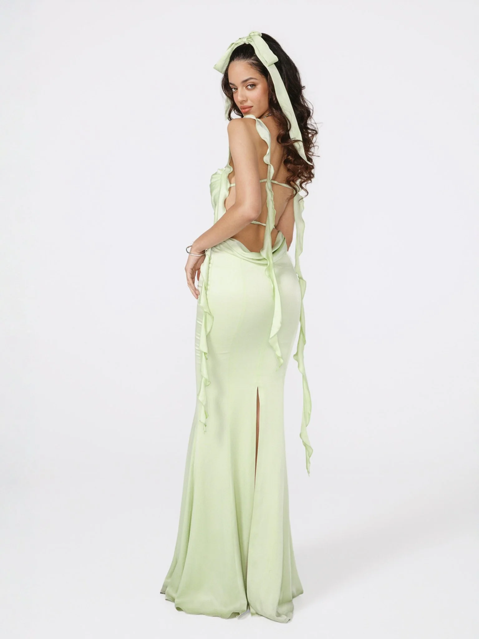 Caroline Dress (Green) - Image 5